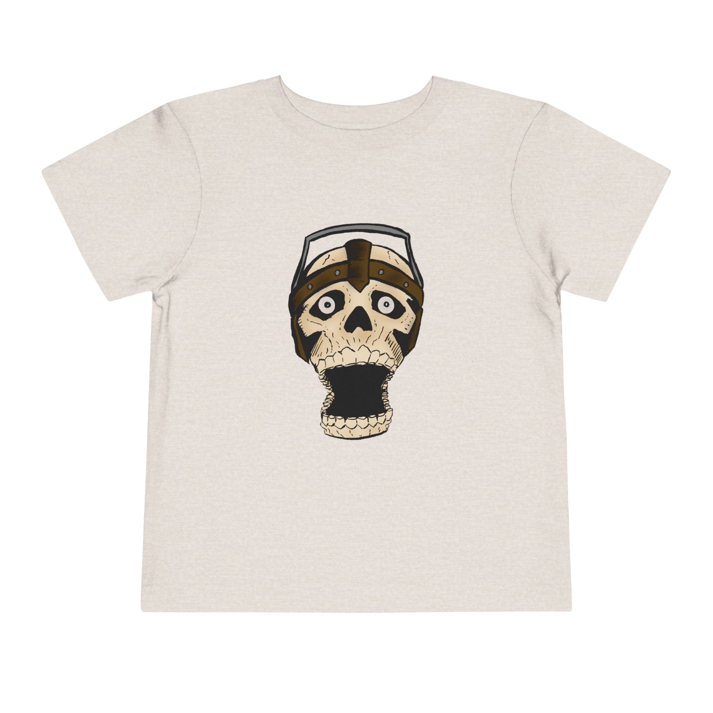 Toddler Tee — Playful Screaming Skull Graphic Kids' Shirt