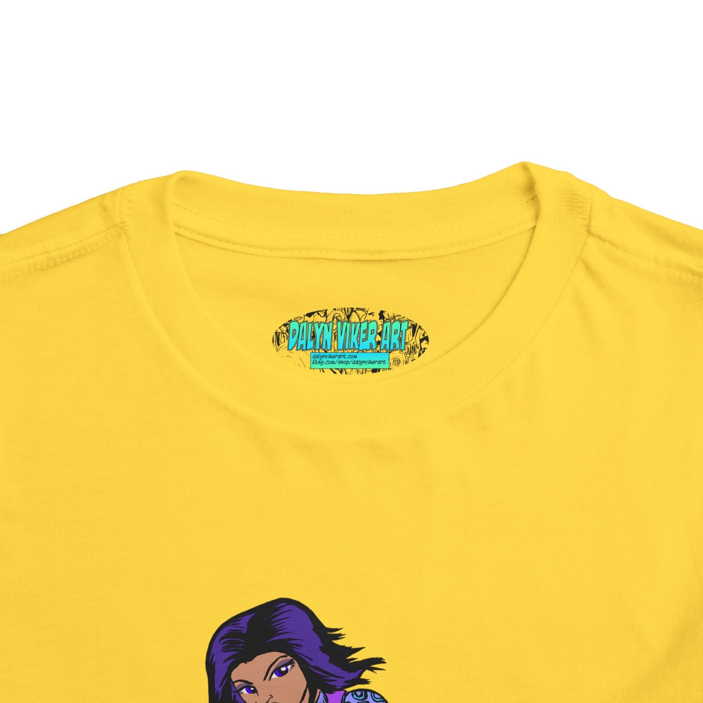 Toddler Tee — Purple Superstar Heroine Graphic Shirt