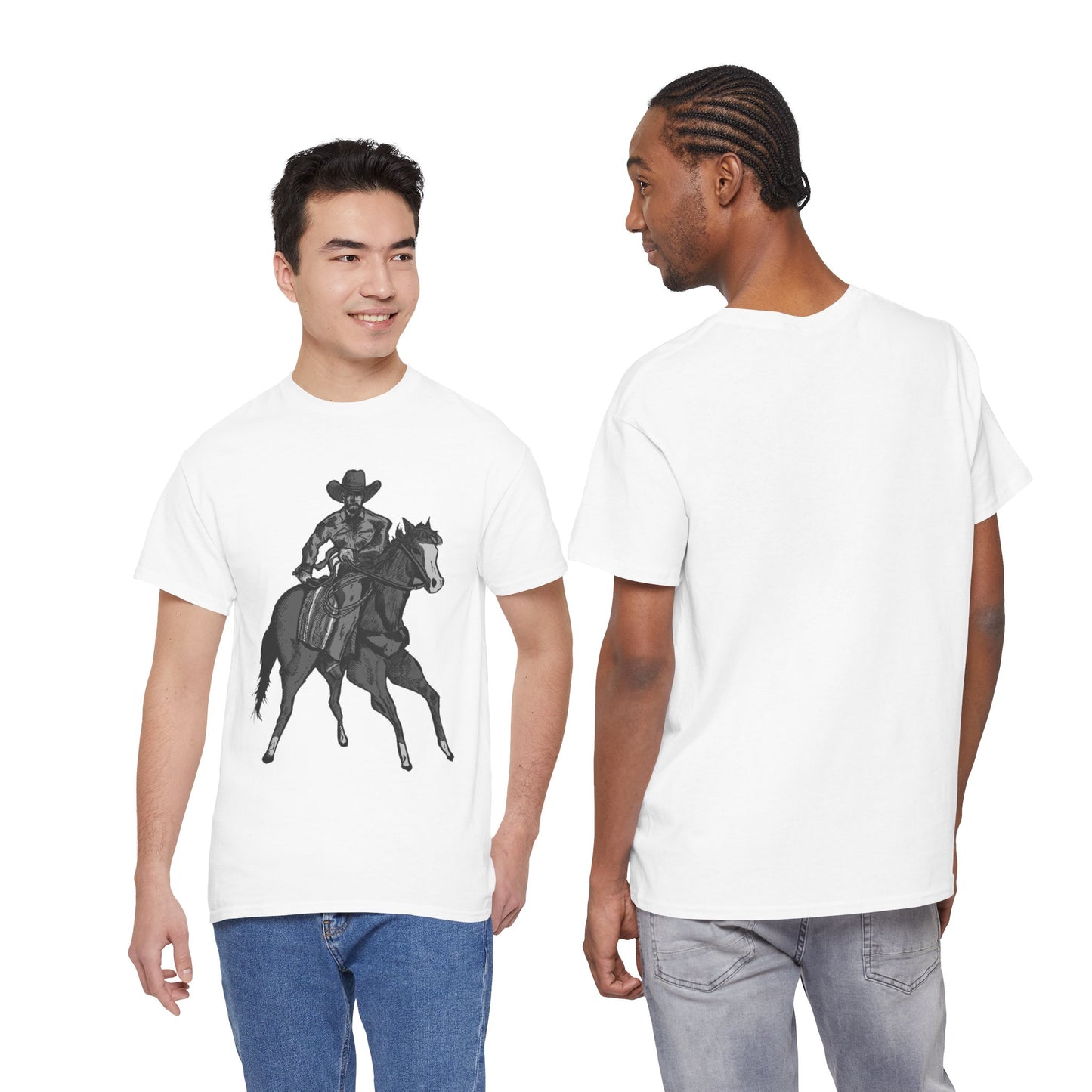 Cowboy on Horseback T‑Shirt — Vintage Western Rodeo Tee