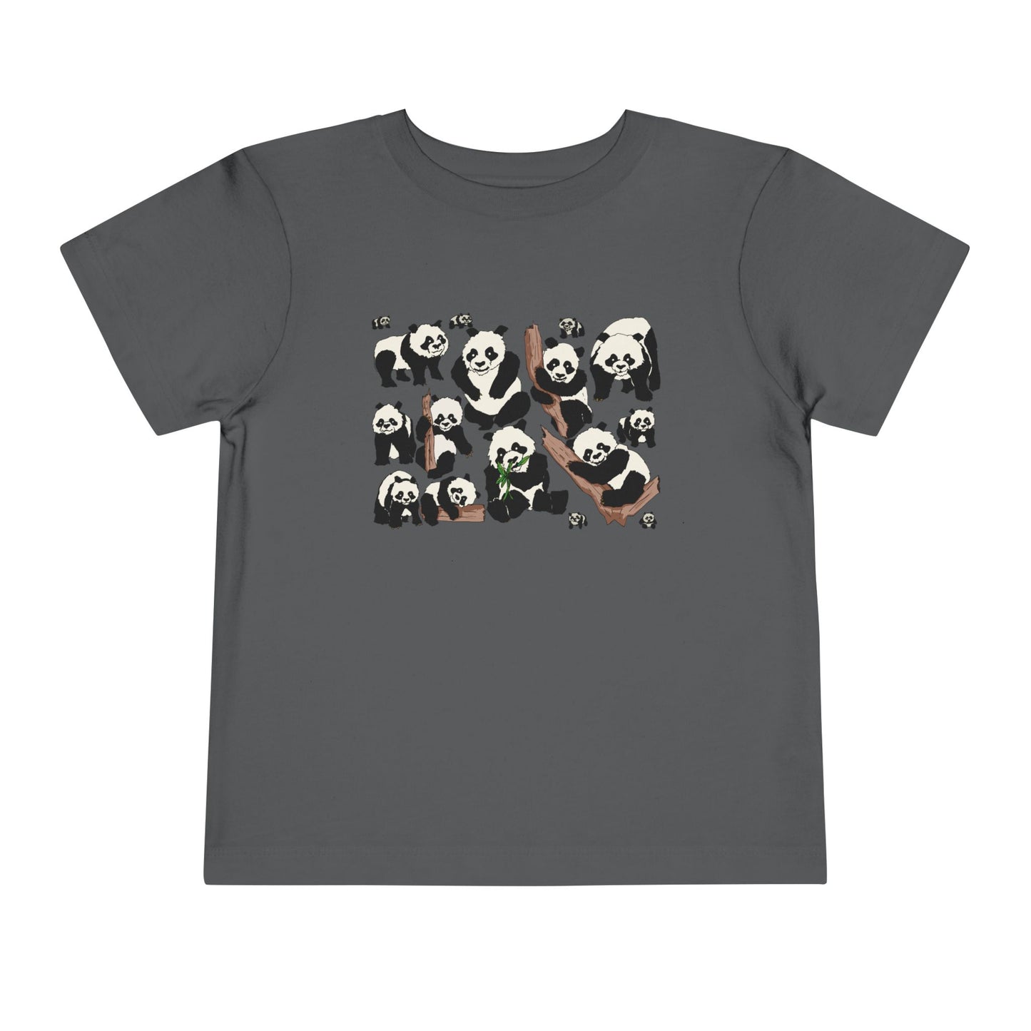Panda Faces Toddler Tee — Cute Cartoon Panda Print