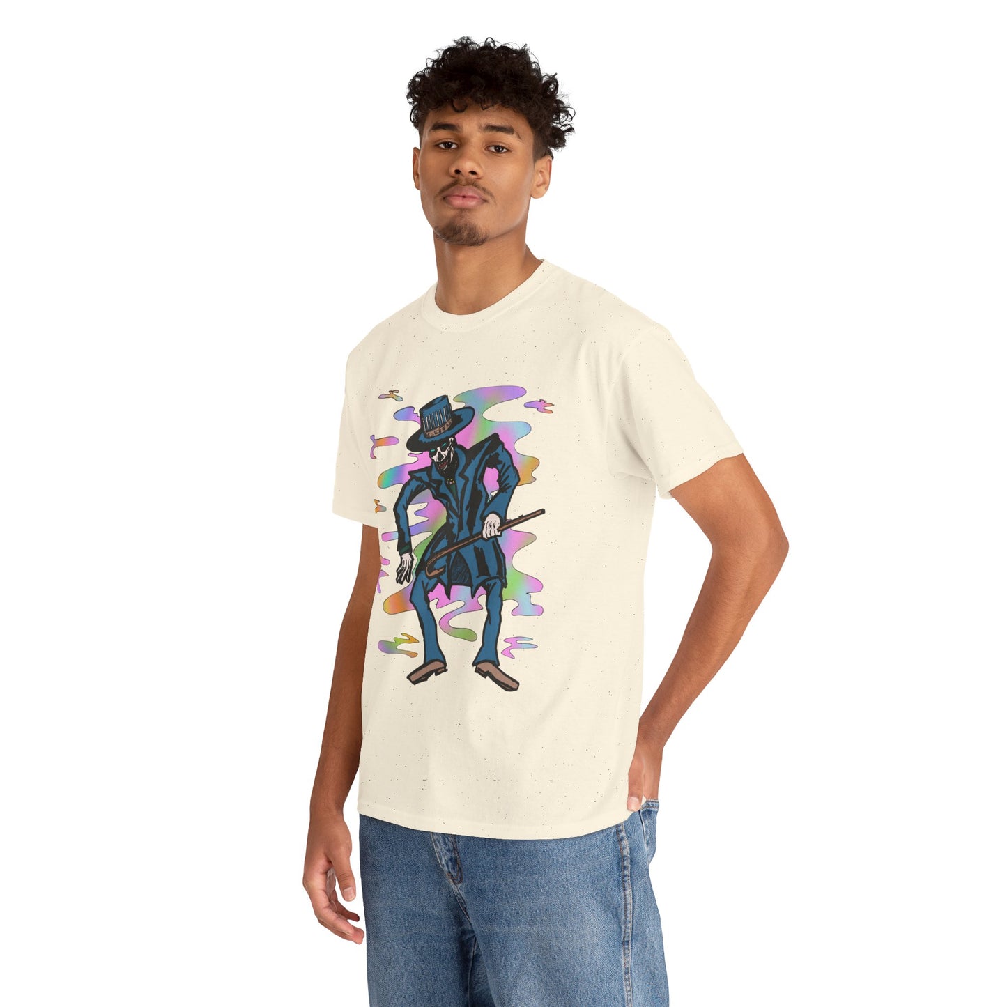 Voodoo Maniac Colorful Cartoon Magician Unisex Heavy Cotton Tee