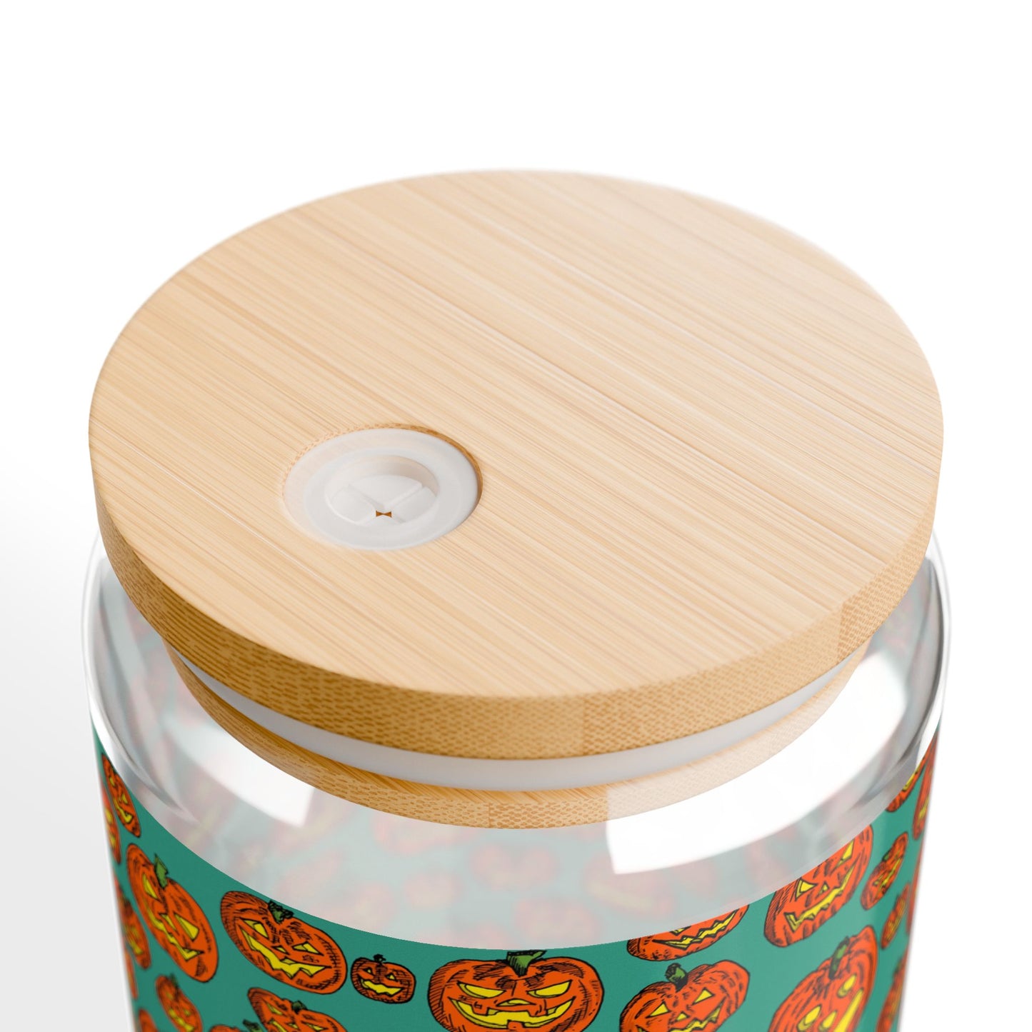 Festive Pumpkin Sipper Glass, 16oz | Fall Drinkware, Halloween Party Mug, Reusable Straw Glass, Autumn Decor, Eco-Friendly Gift