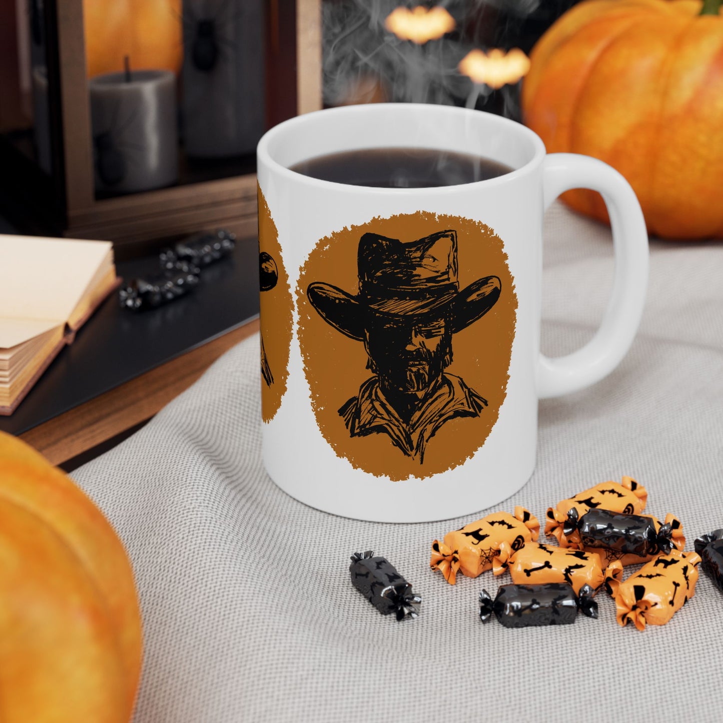 Southwestern Cowboy Ceramic Mug, (11oz)