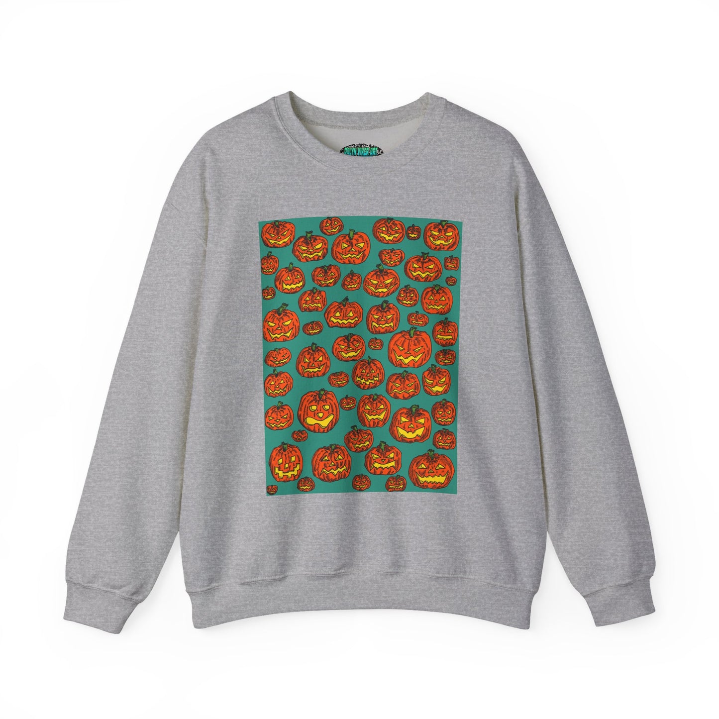 Halloween Pumpkin Crewneck Sweatshirt