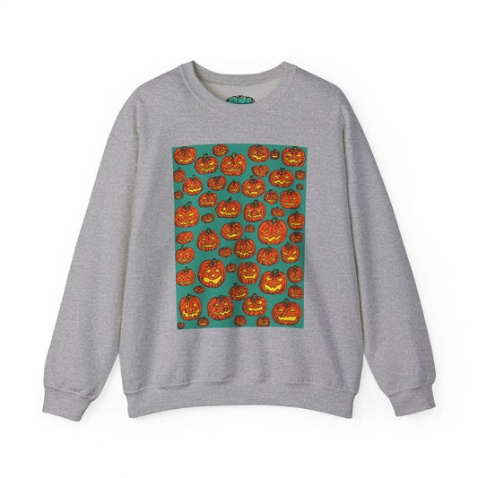 Halloween Pumpkin Crewneck Sweatshirt