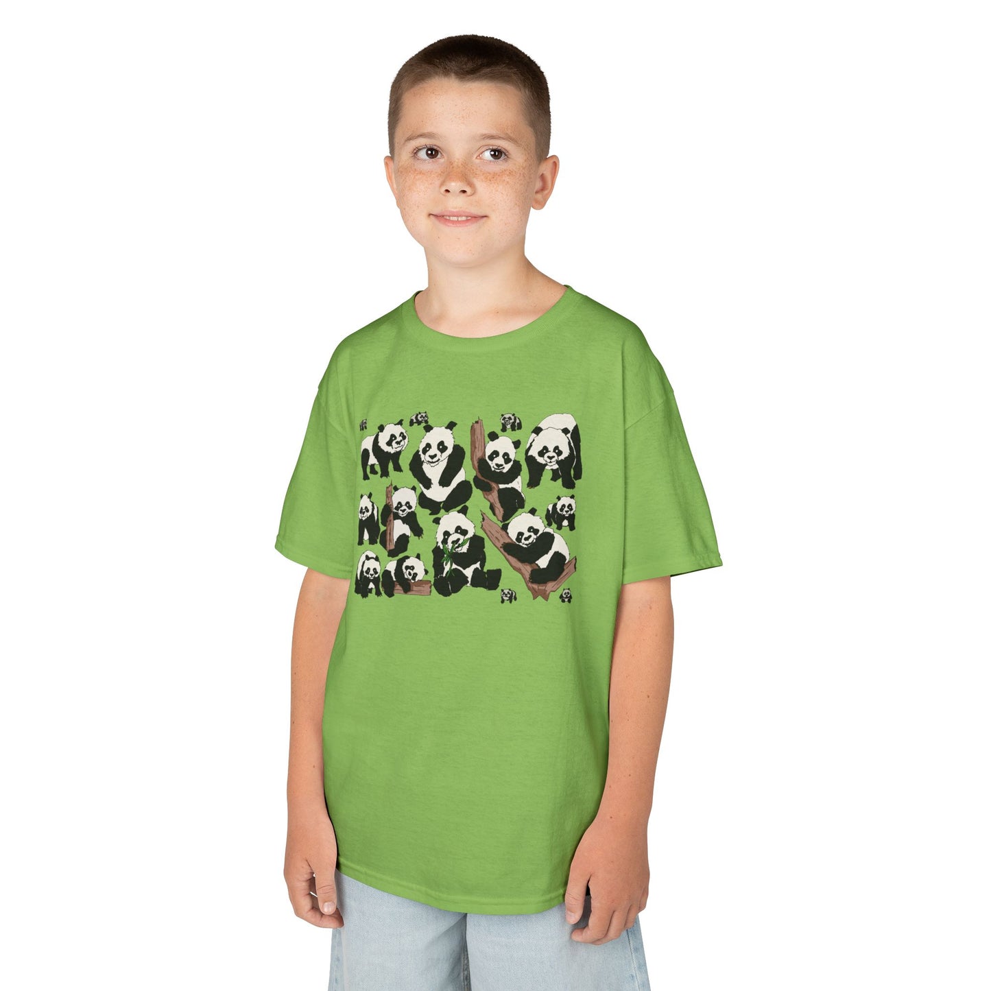 Panda Paradise Kids Tee, Cute Animal T-Shirt, Children's Gift, Birthday Present, Summer Wear, Eco-Friendly Fashion