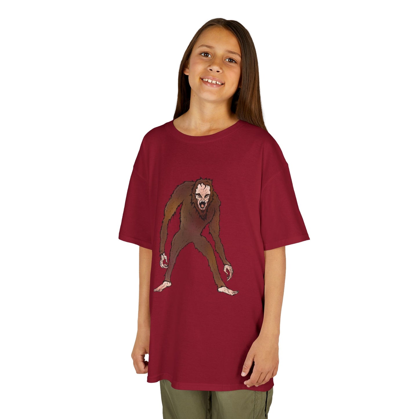 Kids Tee — Playful Sasquatch/Yeti Monster Graphic