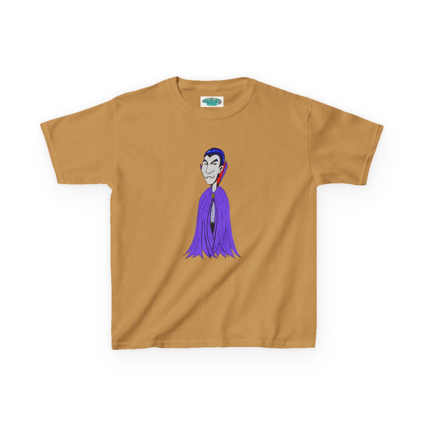 Kids Vampire T-Shirt — Cute Purple Dracula Tee for Halloween