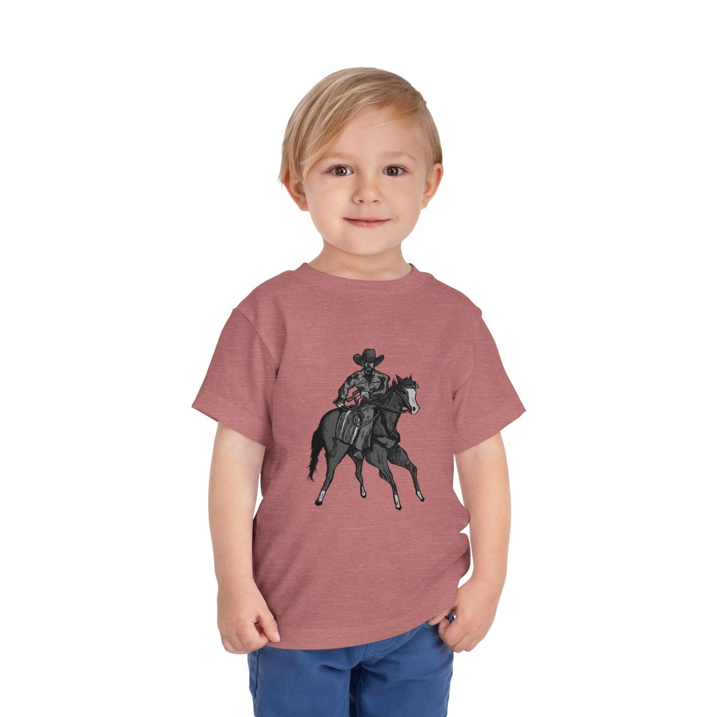 Toddler Western Cowboy Tee — Horseback Rider Graphic Shirt