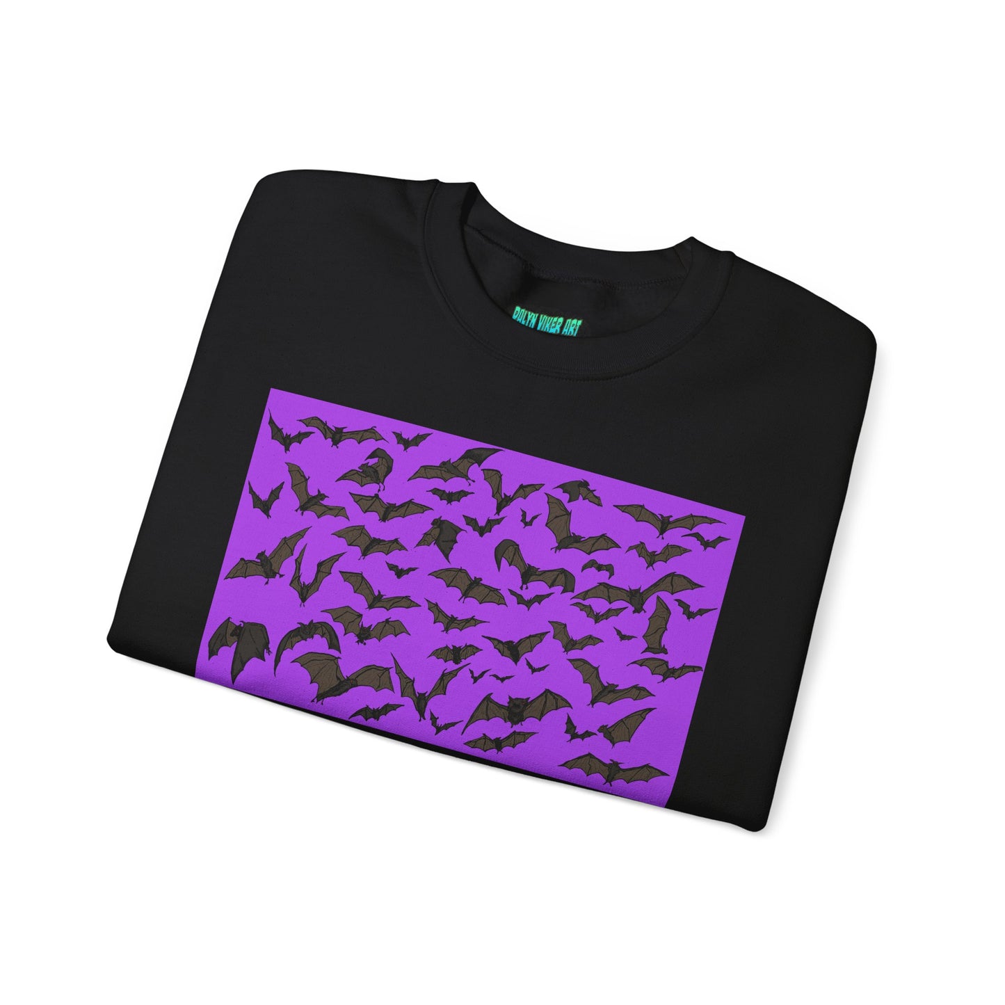 Spooky Bat Crewneck Sweatshirt for Halloween