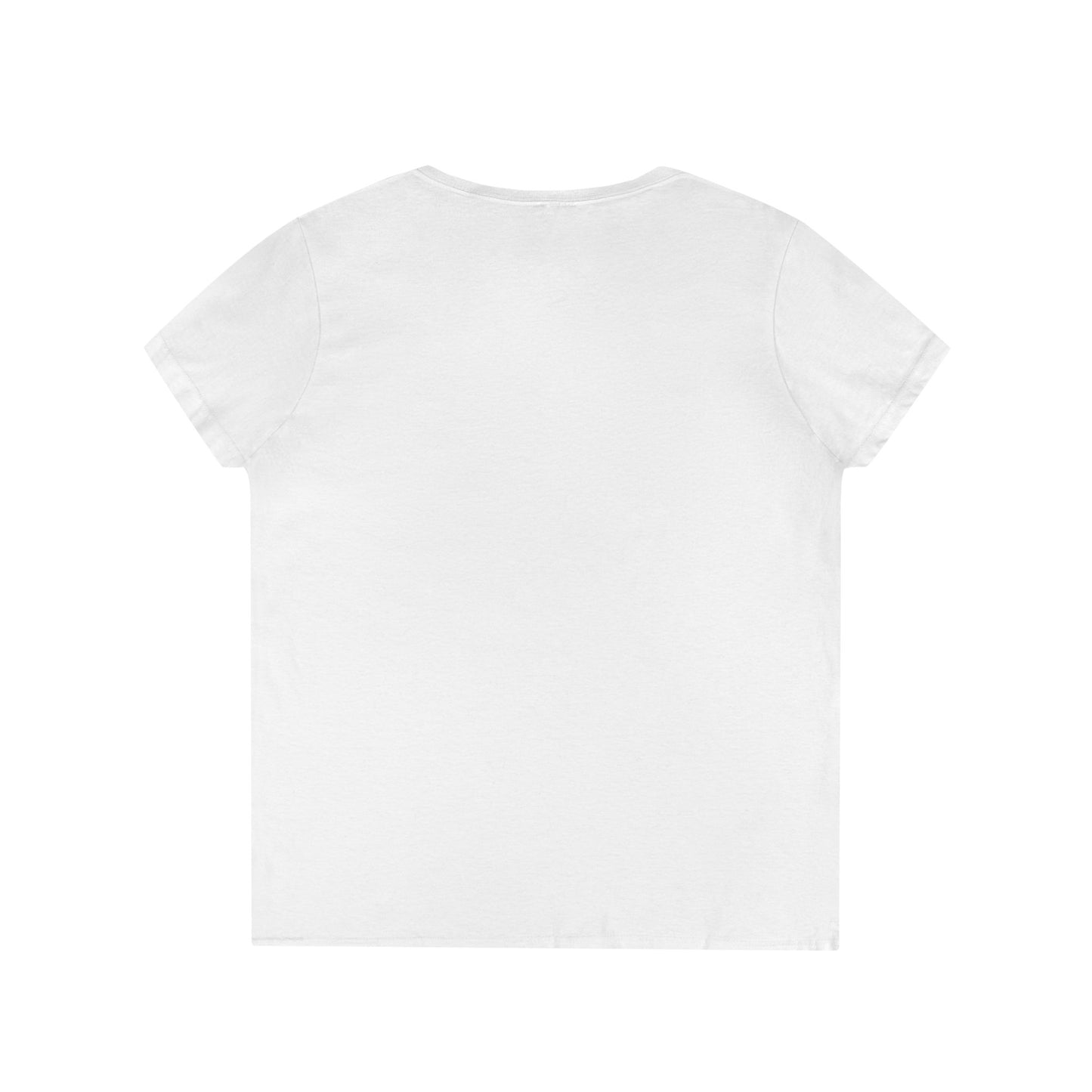 Skull Design Ladies' V-Neck T-Shirt - Trendy & Edgy Graphic Tee