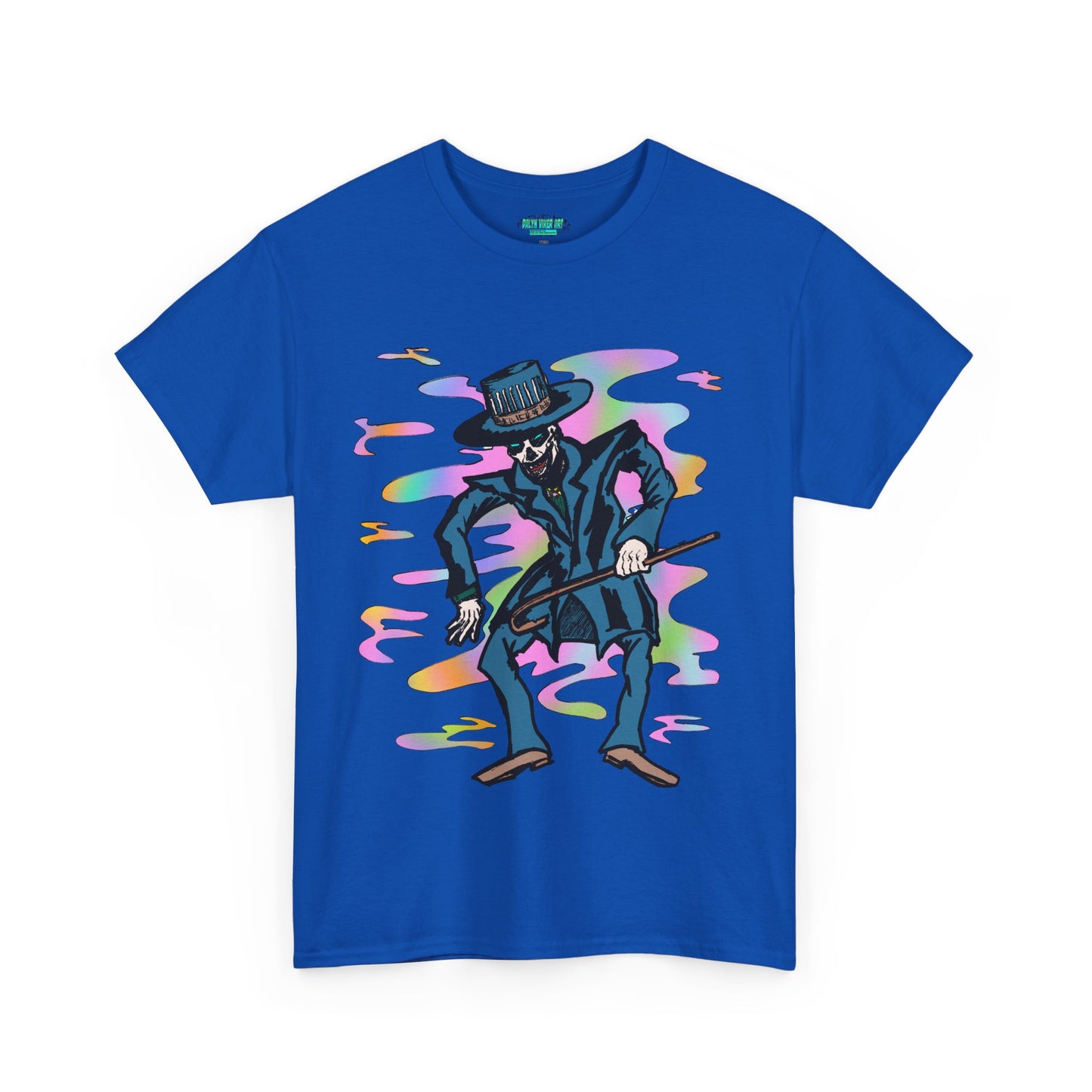 Voodoo Maniac Colorful Cartoon Magician Unisex Heavy Cotton Tee