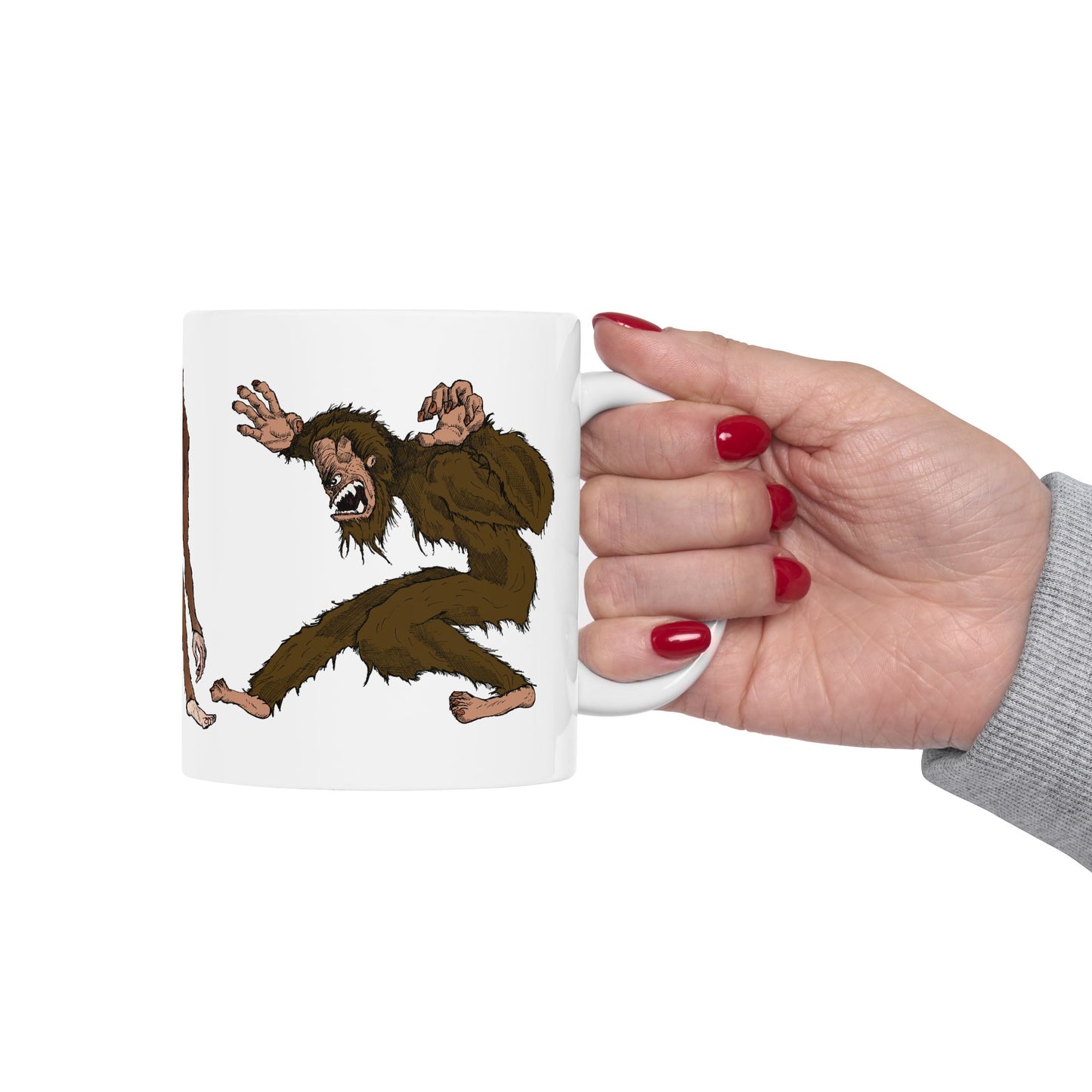 Bigfoot Sasquatch Mug — Funny Creature Coffee Cup (11oz & 15oz)