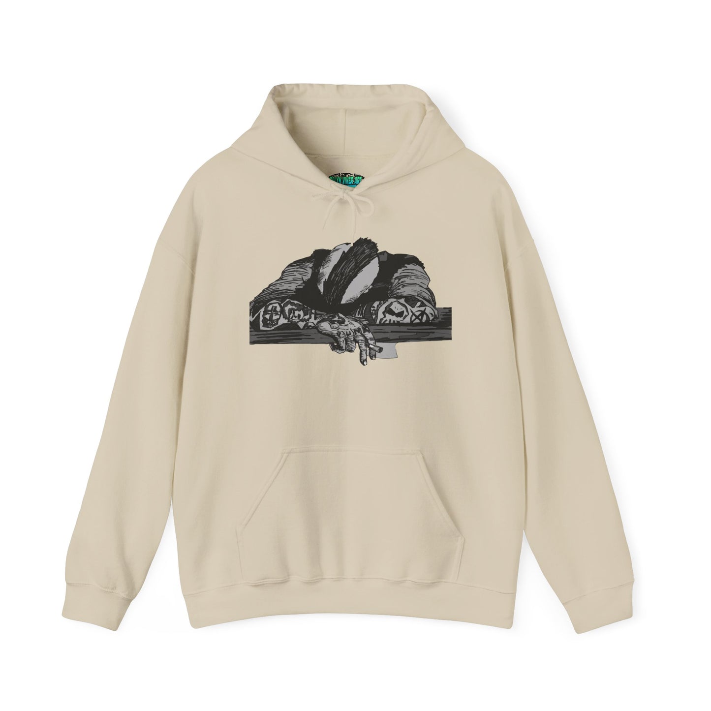 Punk and Done Unisex Hoodie with Artistic Design, Cozy Streetwear, Graphic Sweatshirt for Casual Vibes, Perfect Gift for Any Occasion