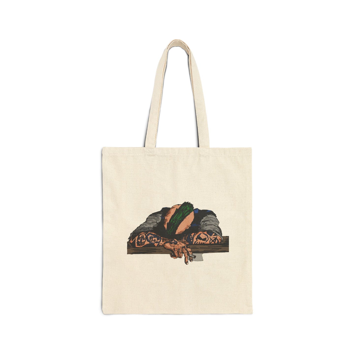 Punk and Done - Canvas Tote Bag — Original Illustration Eco Shopper
