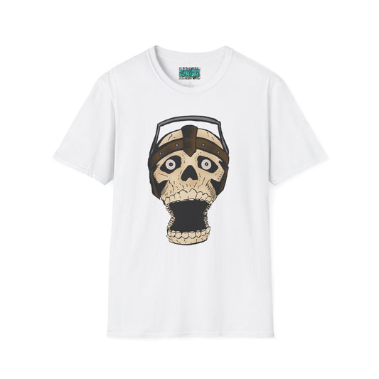 Electric Screaming Skull Unisex Softstyle T-Shirt