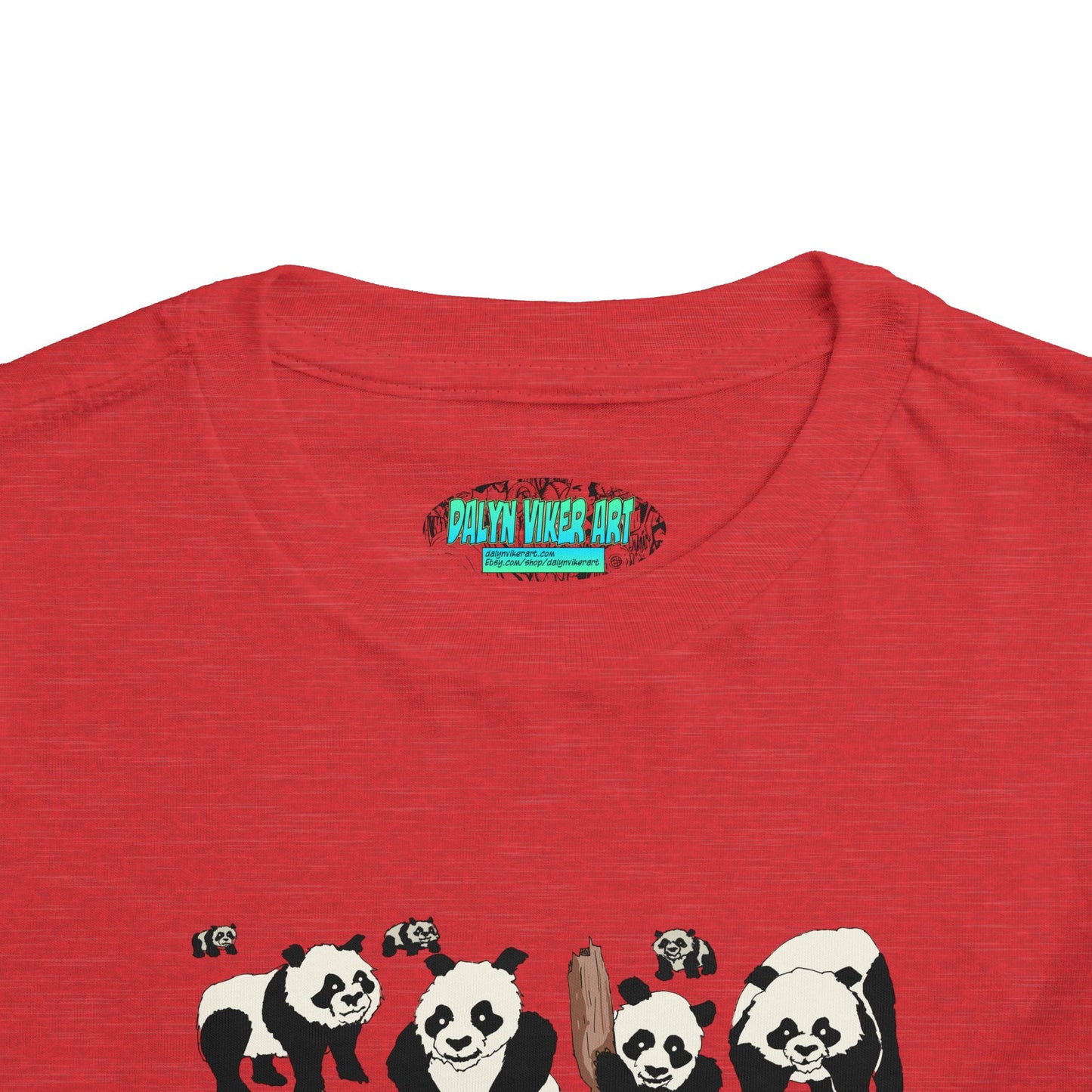 Panda Faces Toddler Tee — Cute Cartoon Panda Print