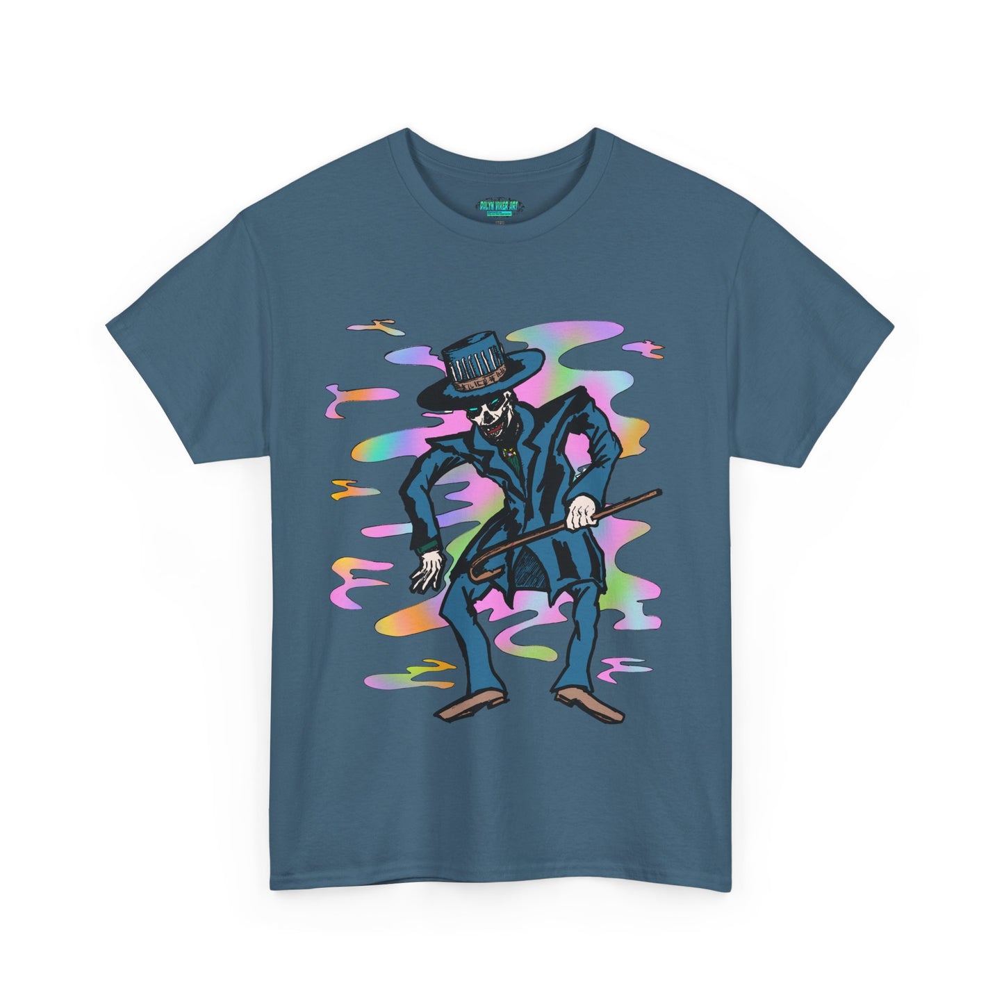 Voodoo Maniac Colorful Cartoon Magician Unisex Heavy Cotton Tee