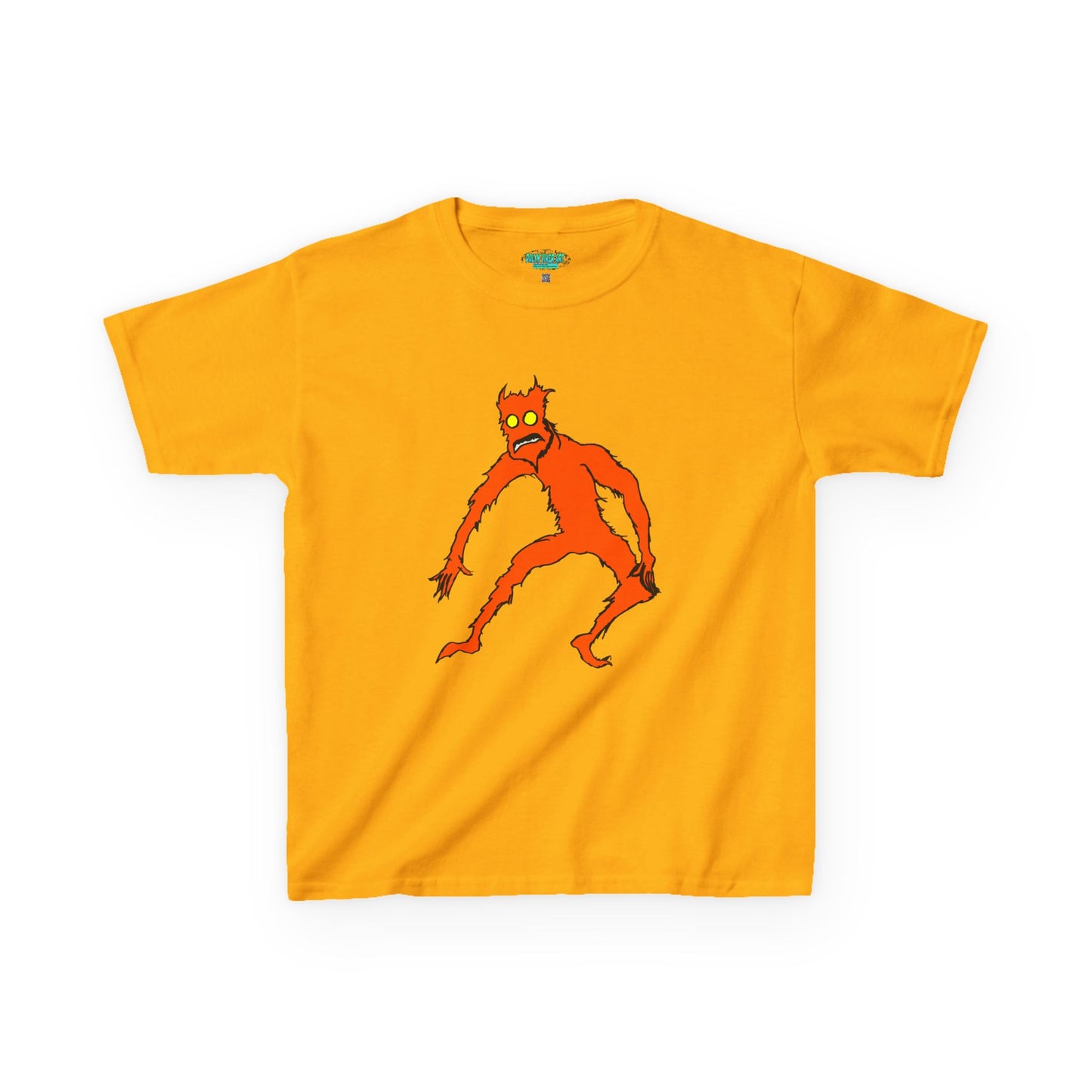 Kids Fire Monster Tee - Fun and Spooky Cotton T-Shirt for Kids