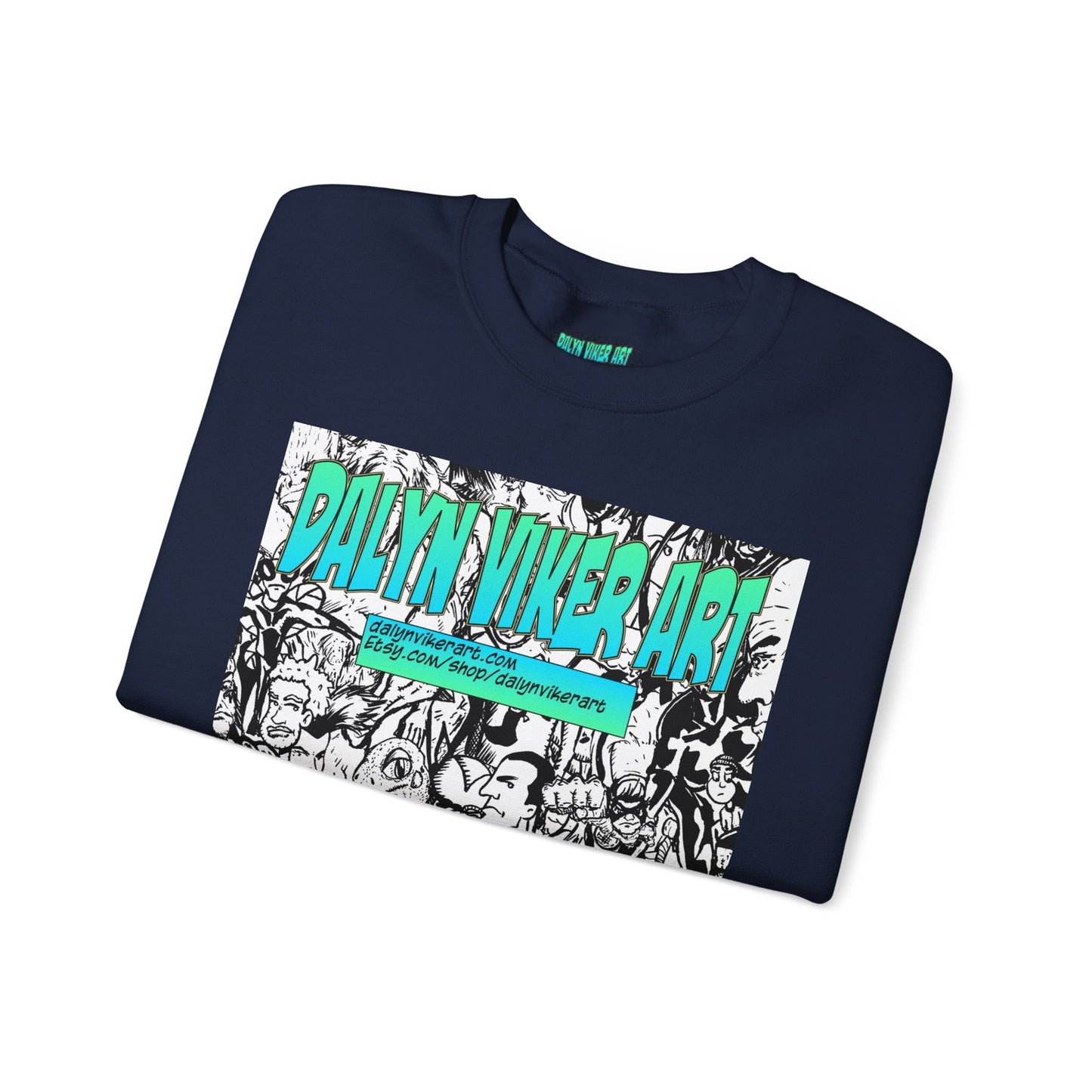 Graphic Art Crewneck Sweatshirt - Dalyan Viker Art Edition