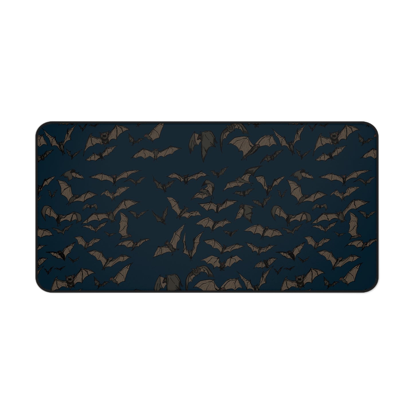 Gothic Bat Midnight Desk Mat - Dark Themed Mat for Halloween, Office Decor, Gamer Pad, Stylish Workspace, Unique Gift