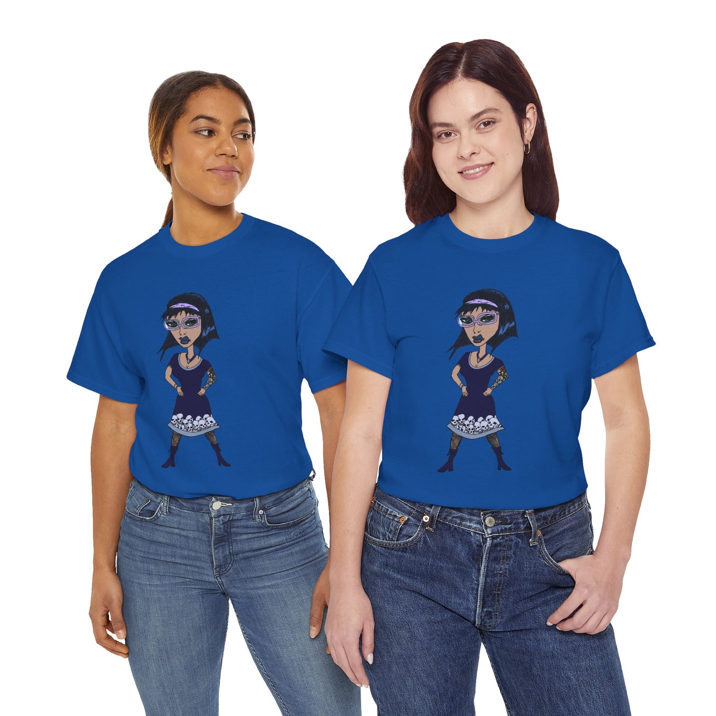 Gothic Doll T-Shirt — Retro Vampire Girl Graphic Tee