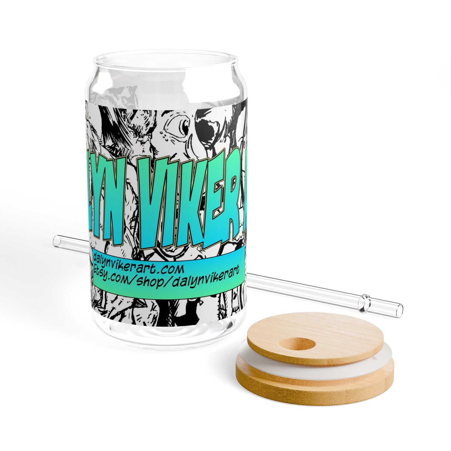 Cool Sipper Glass, 16oz - Fun Outdoor Drinkware, Eco-Friendly Mason Jar, Travel Cup, Summer Party Essential, Unique Gift