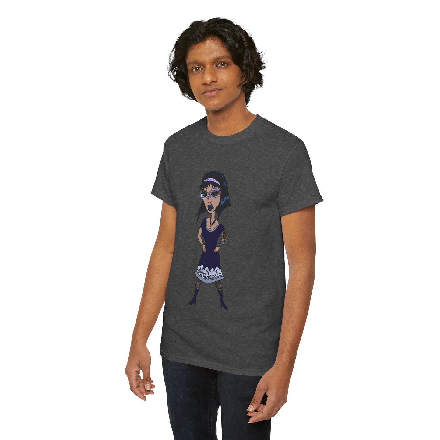 Gothic Doll T-Shirt — Retro Vampire Girl Graphic Tee