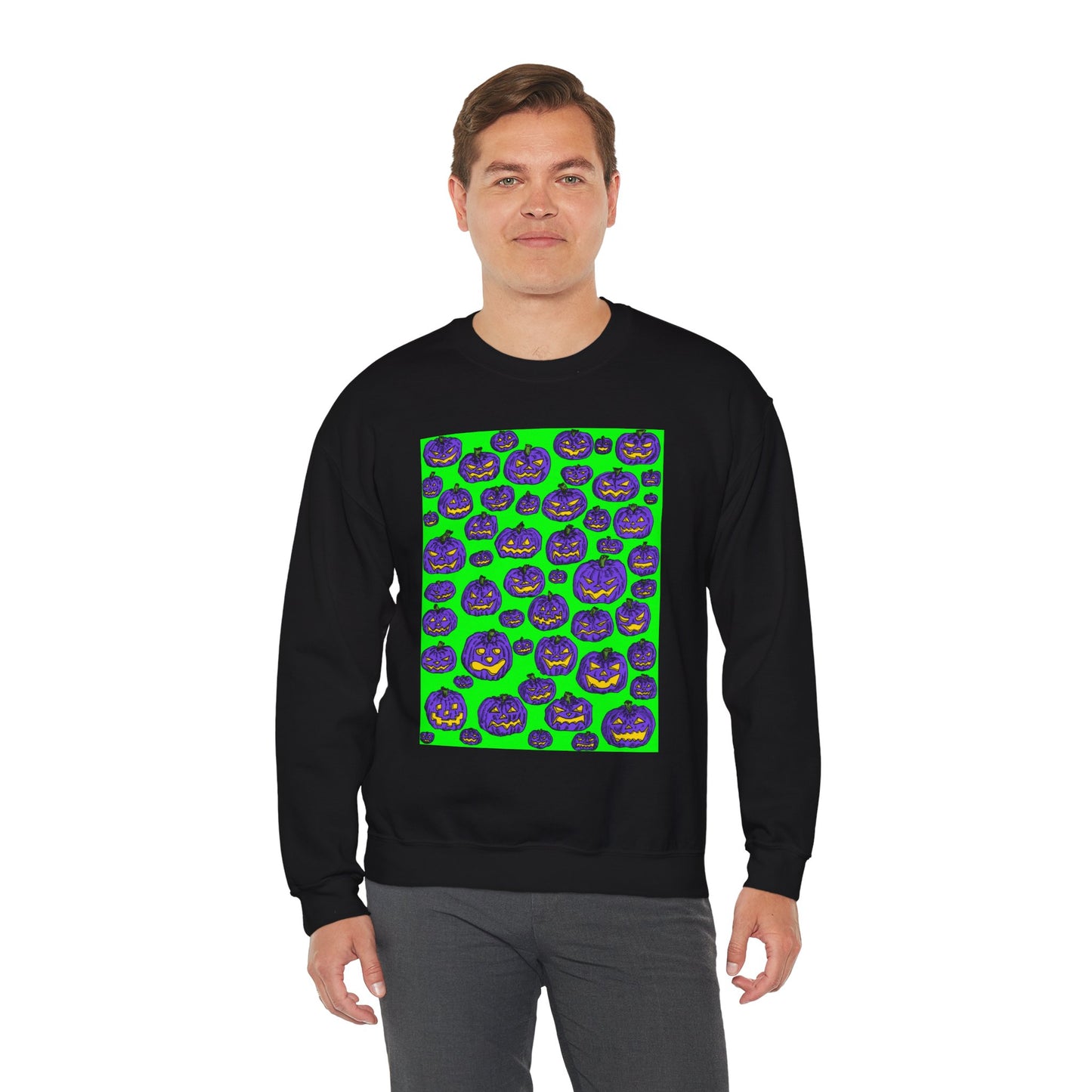 Halloween Pumpkin Crewneck Sweatshirt