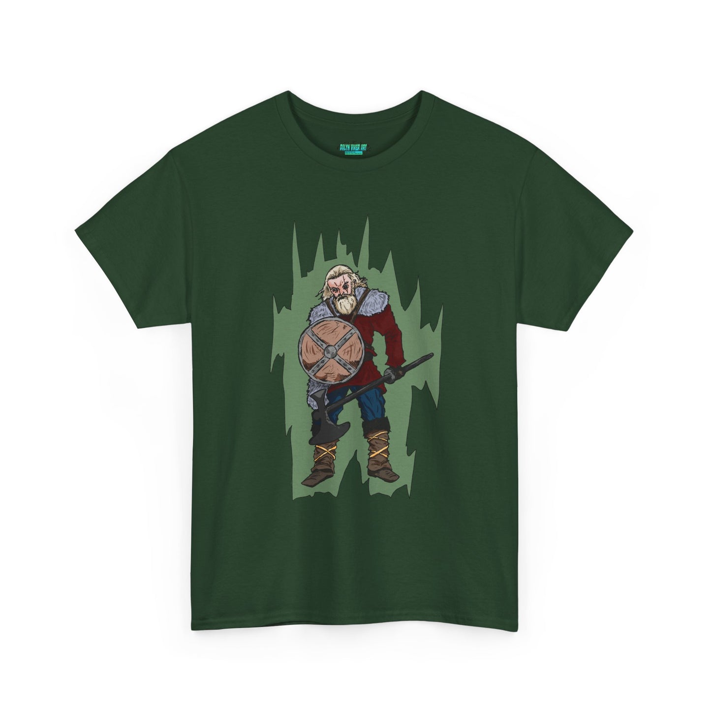 Epic Warrior Graphic Tee, Unisex Heavy Cotton Shirt, Casual Wear, Gamer Gift, Medieval Art Clothing, Battle Theme Fashion