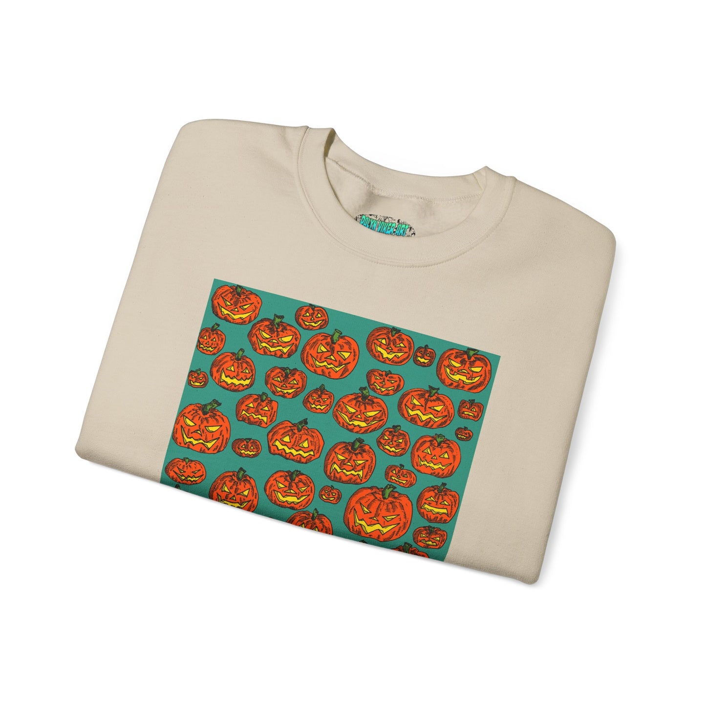 Halloween Pumpkin Crewneck Sweatshirt