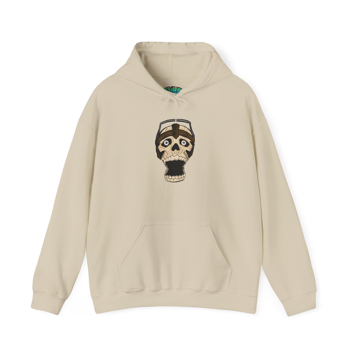 Screaming Skull Graphic Hoodie, Unisex Heavy Blend Sweatshirt, Cozy Casual Wear, Gift for Halloween, Unique October Fashion, Everyday Comfort