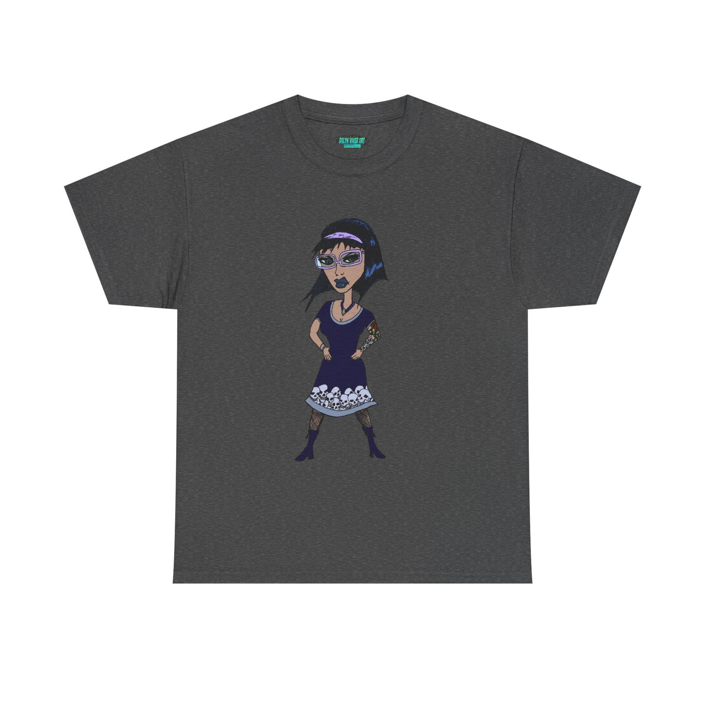 Gothic Doll T-Shirt — Retro Vampire Girl Graphic Tee