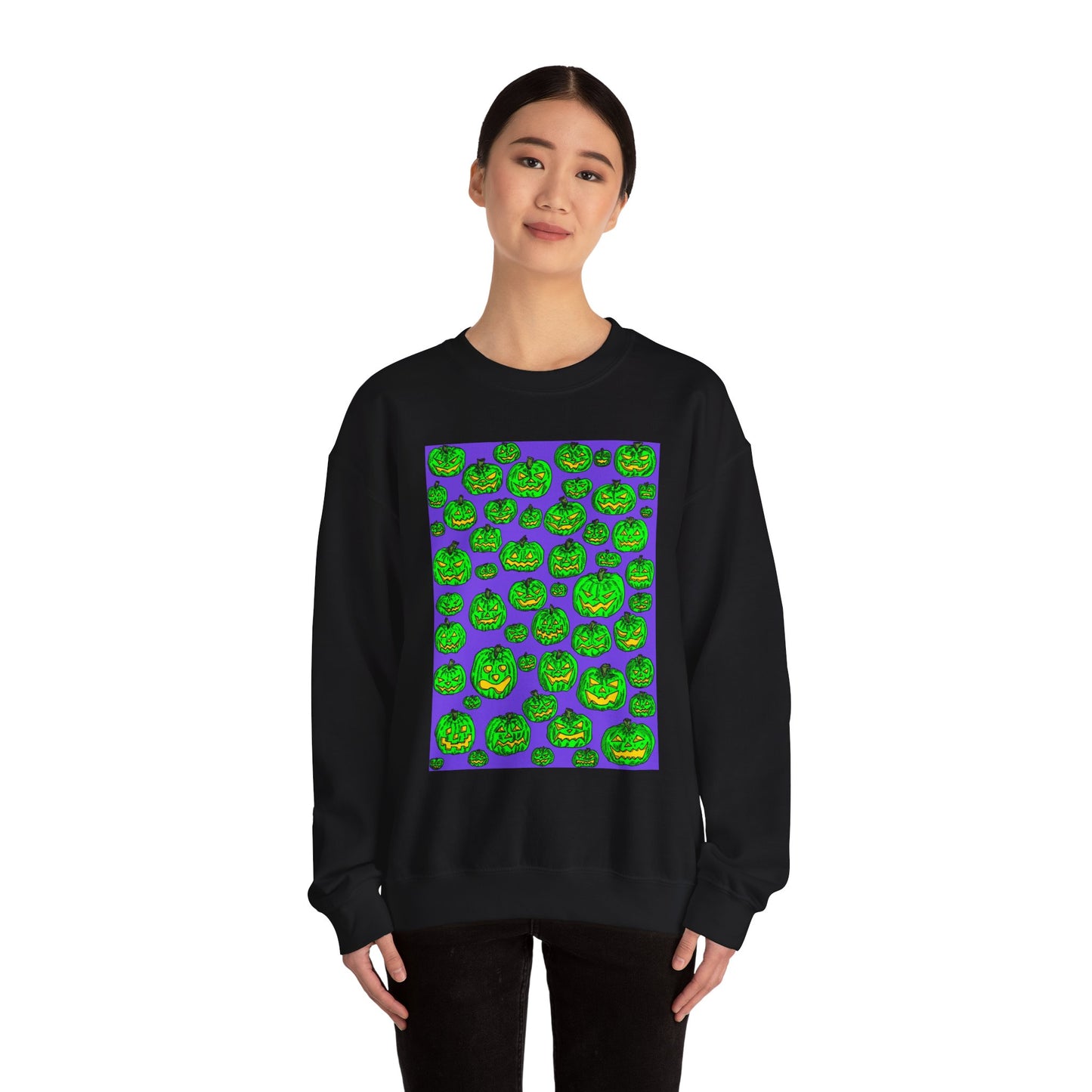 Halloween Pumpkin Crewneck Sweatshirt