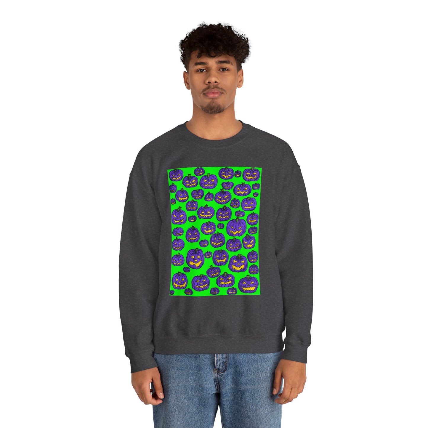Halloween Pumpkin Crewneck Sweatshirt