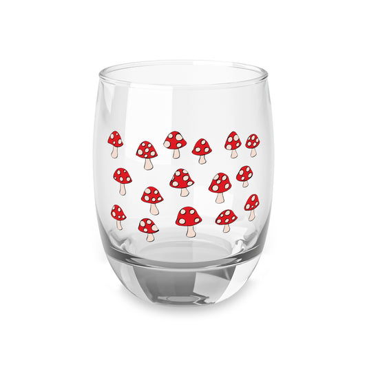 Fungus Among Us - Cartoon Mushroom Whiskey Glass