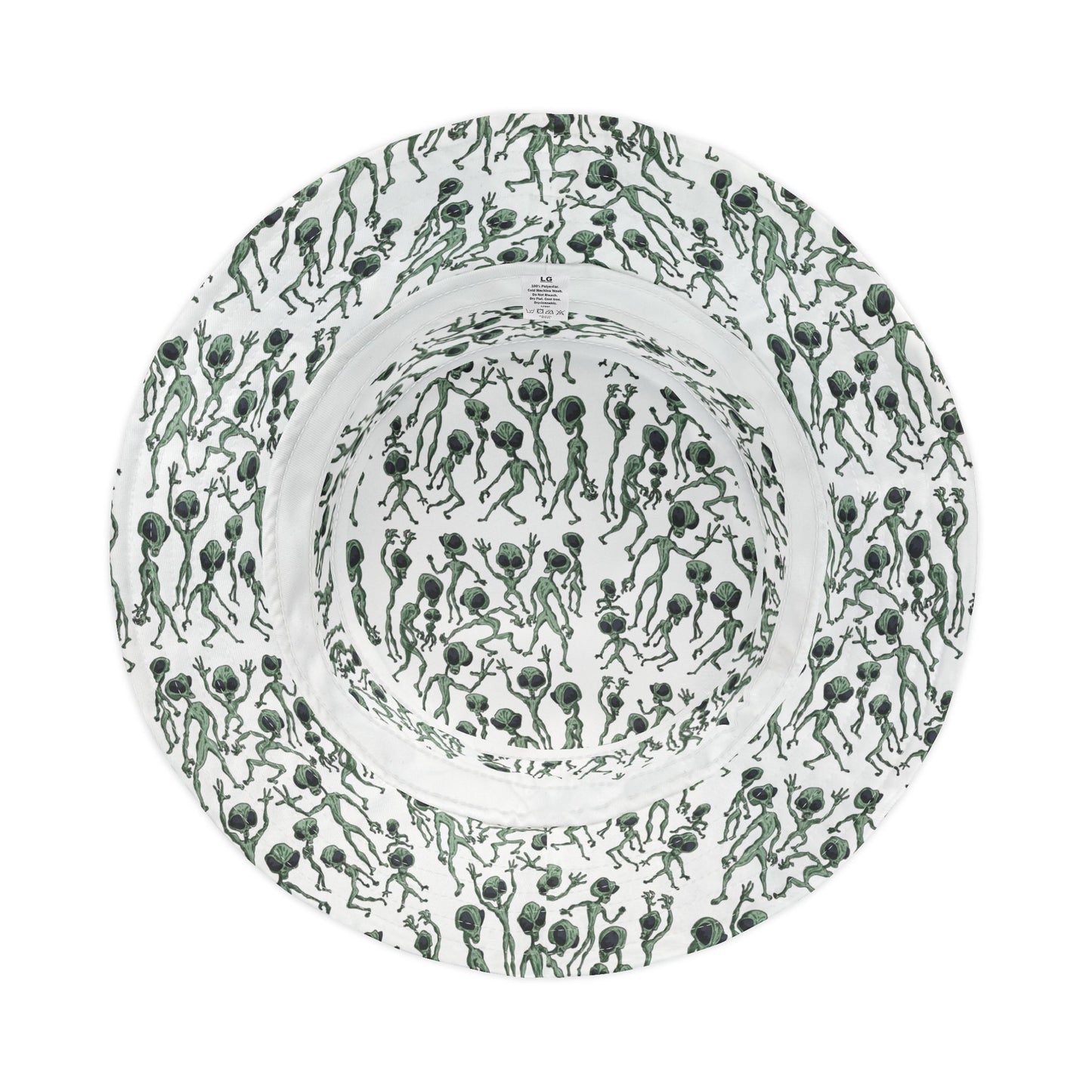 Alien Dance Party Bucket Hat | Funky Outdoor Hat for Festivals, Summer Vacation, Gift for Friends, Unisex, Unique Style