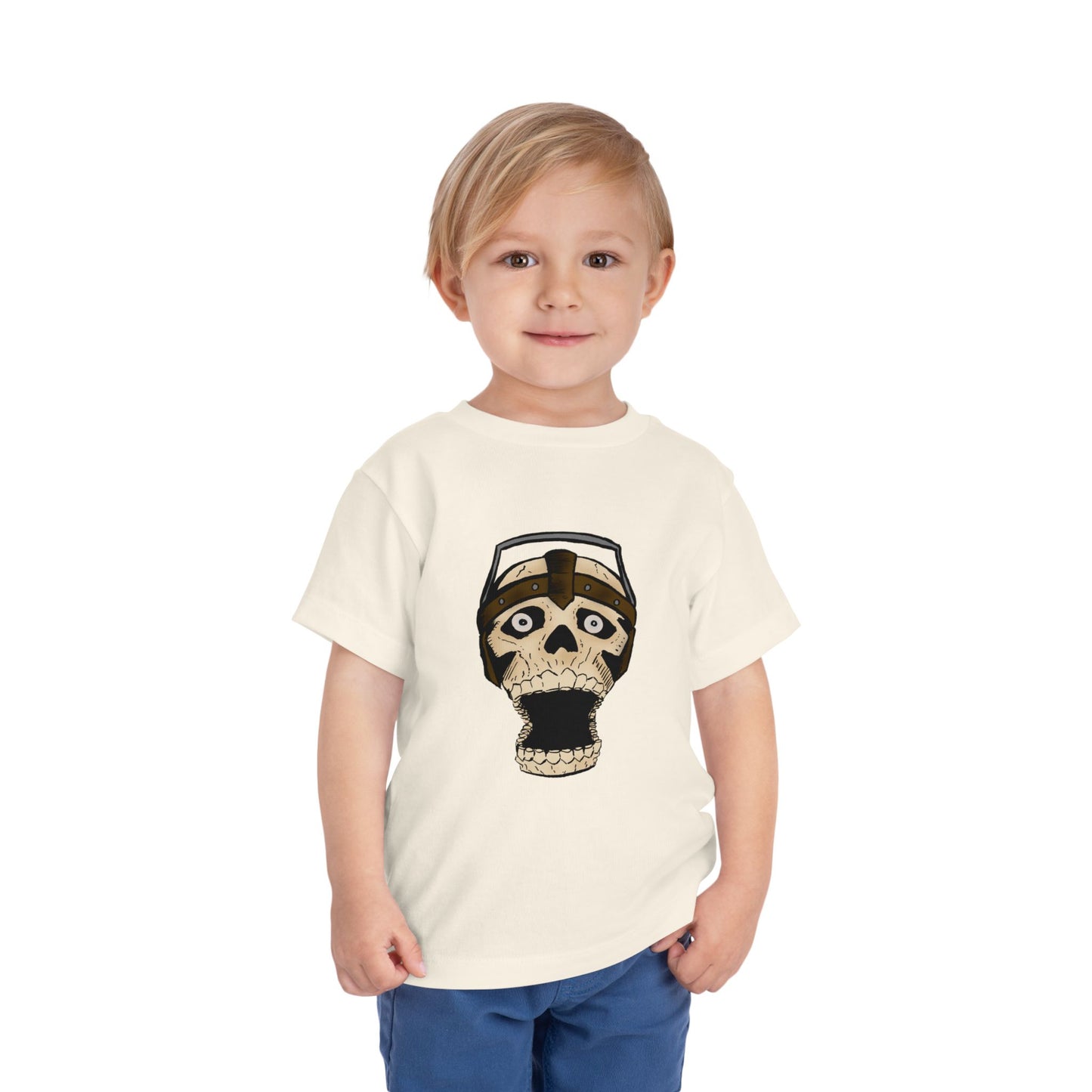 Toddler Tee — Playful Screaming Skull Graphic Kids' Shirt
