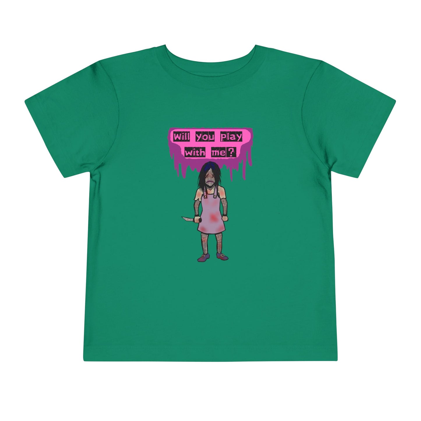 Toddler Tee - Evil Doll - Will You Play With Me