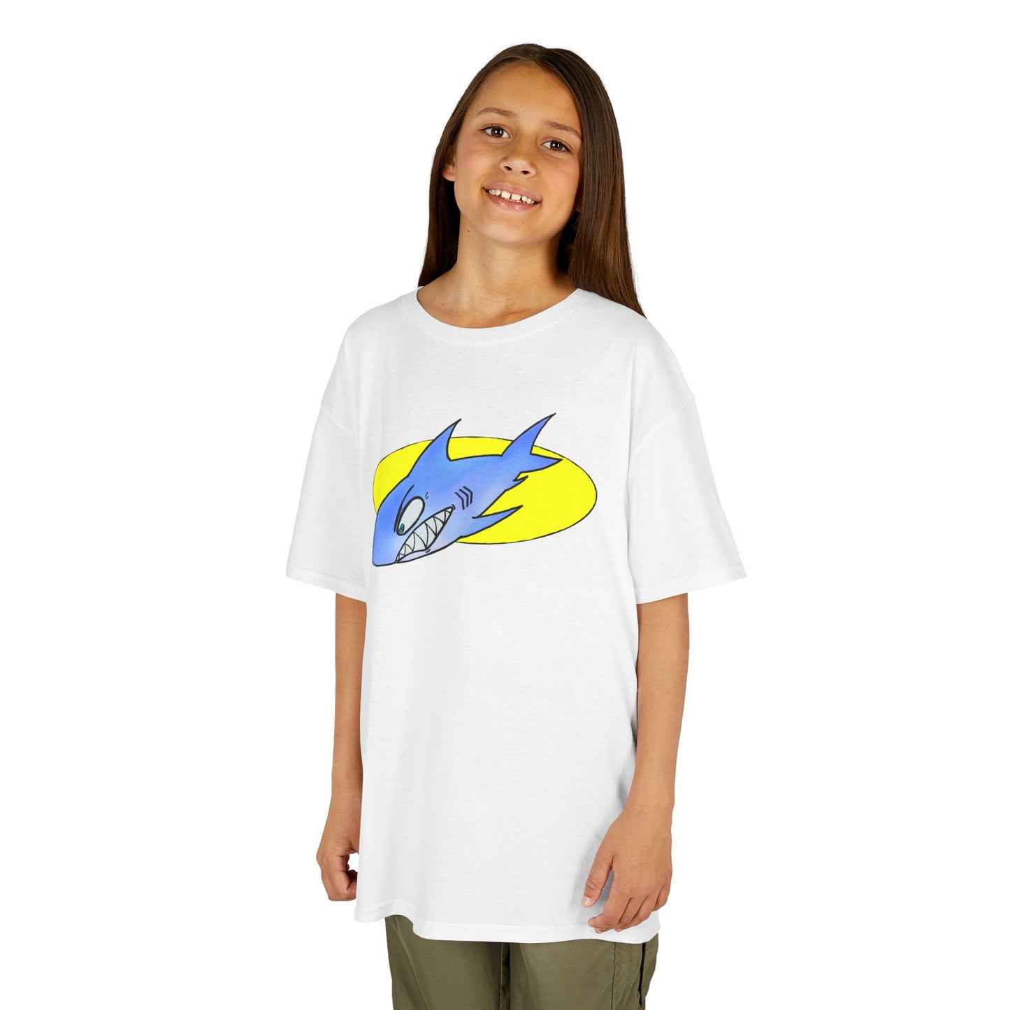 Cool Shark Graphic Kids Tee, Fun T-Shirt for Boys, Lightweight Summer Apparel, Gifts for Young Ocean Lovers, Birthday and Holiday Wear