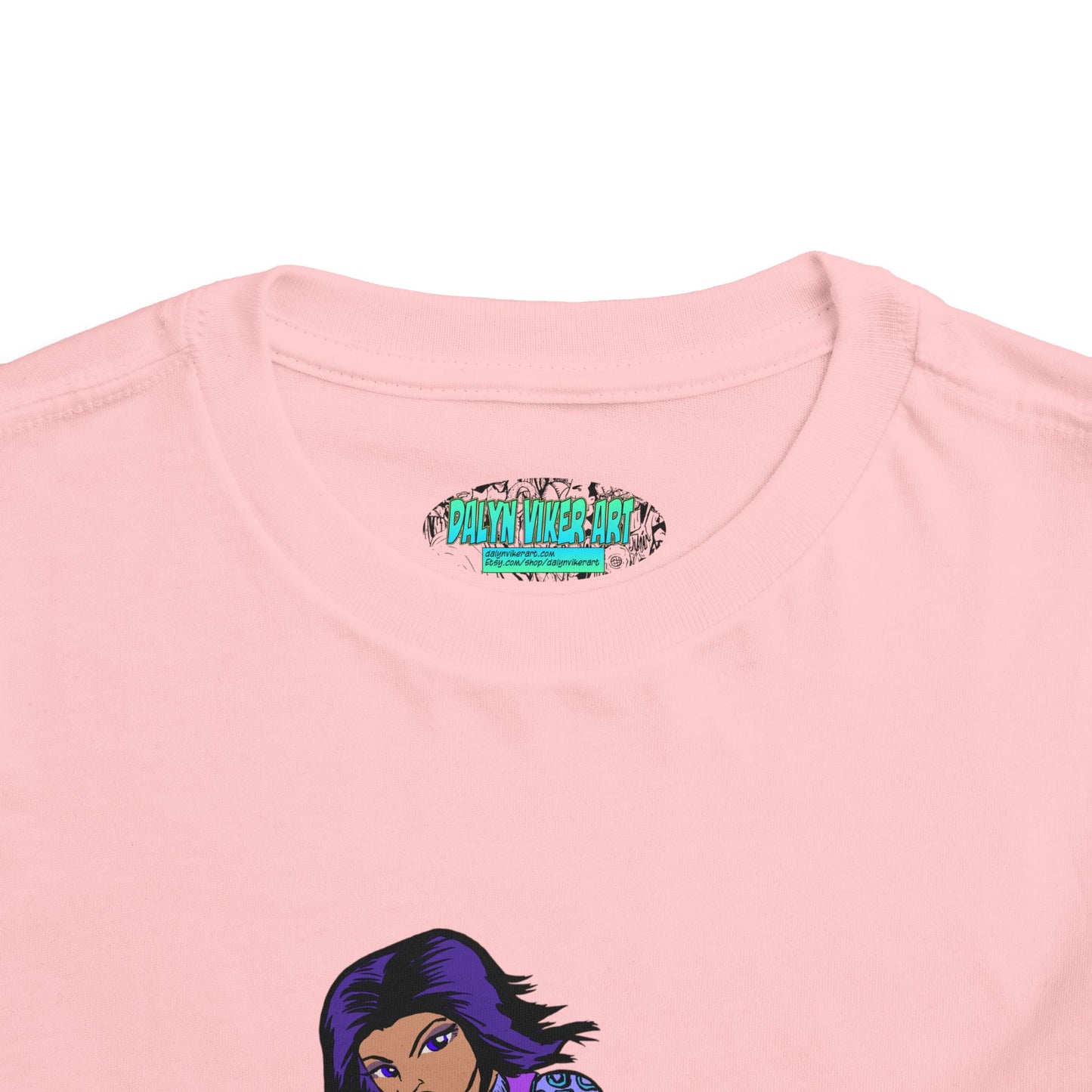 Toddler Tee — Purple Superstar Heroine Graphic Shirt