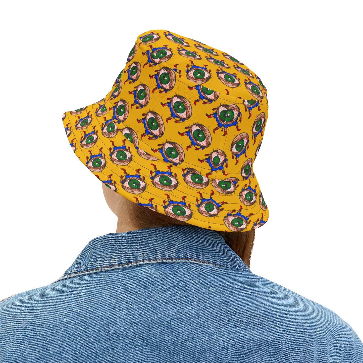 Terrif-EYE-ing Colorful Cartoon Eye Bucket Hat – Fun Summer Accessory