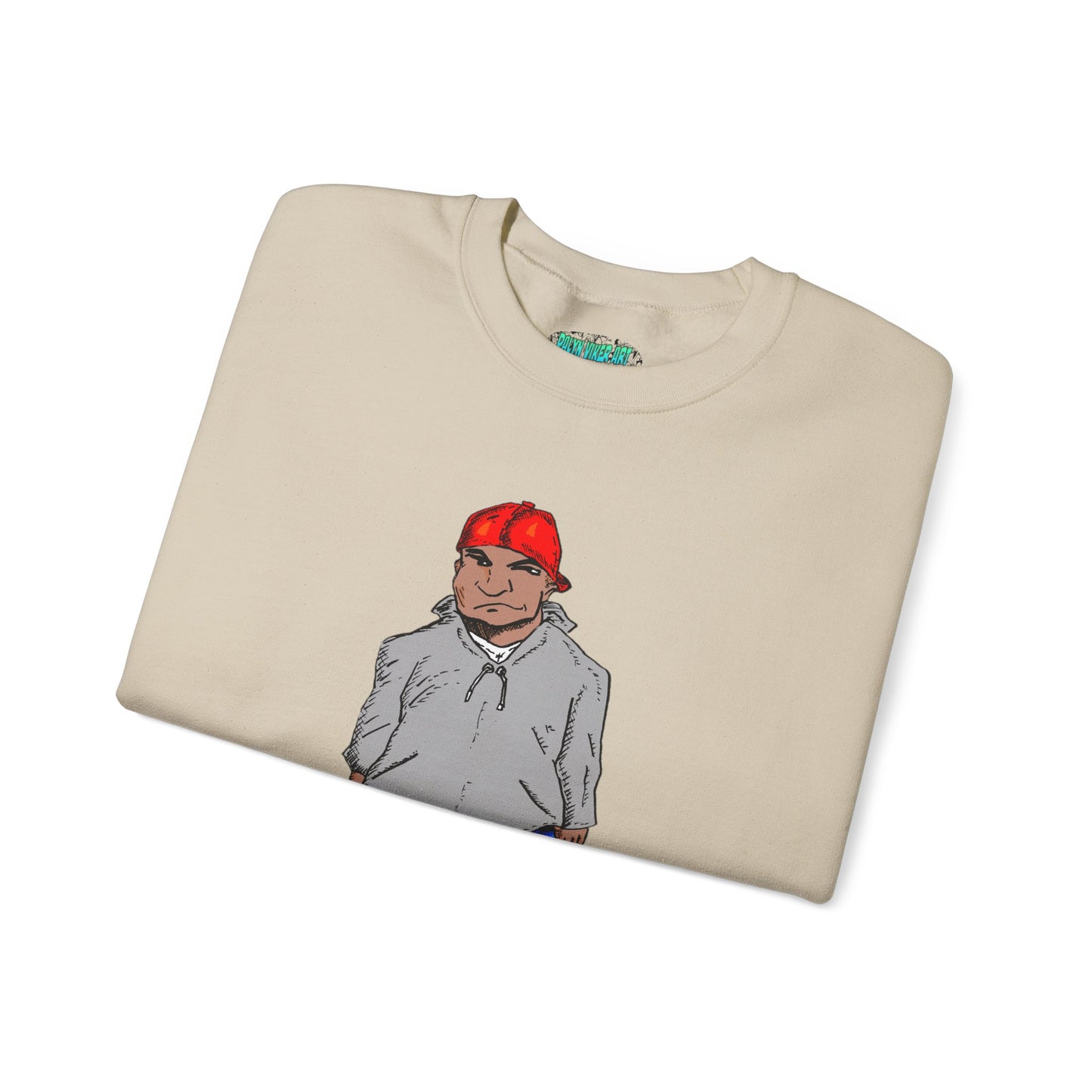 Urban Street Fun Character Boots Art Unisex Crewneck Sweatshirt