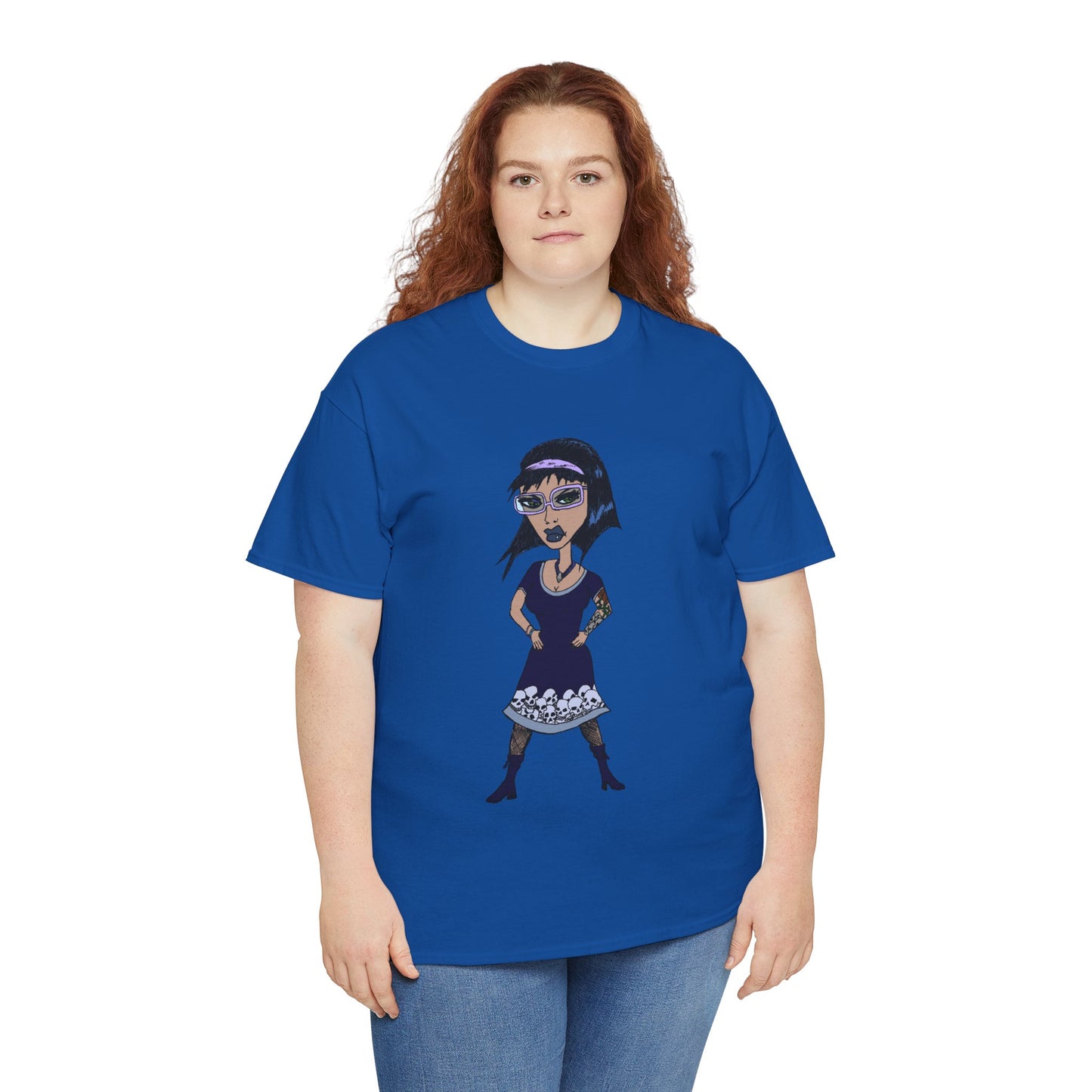 Gothic Doll T-Shirt — Retro Vampire Girl Graphic Tee