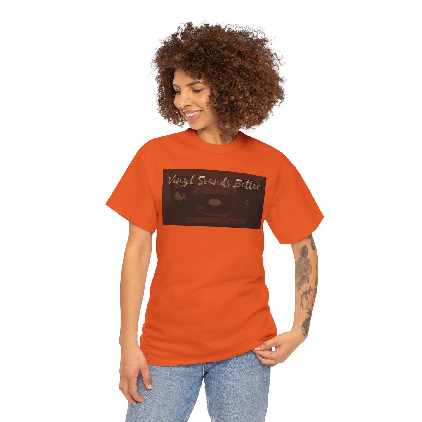Vinyl Sounds Better T-Shirt — Retro Record Player Tee for Music Lovers