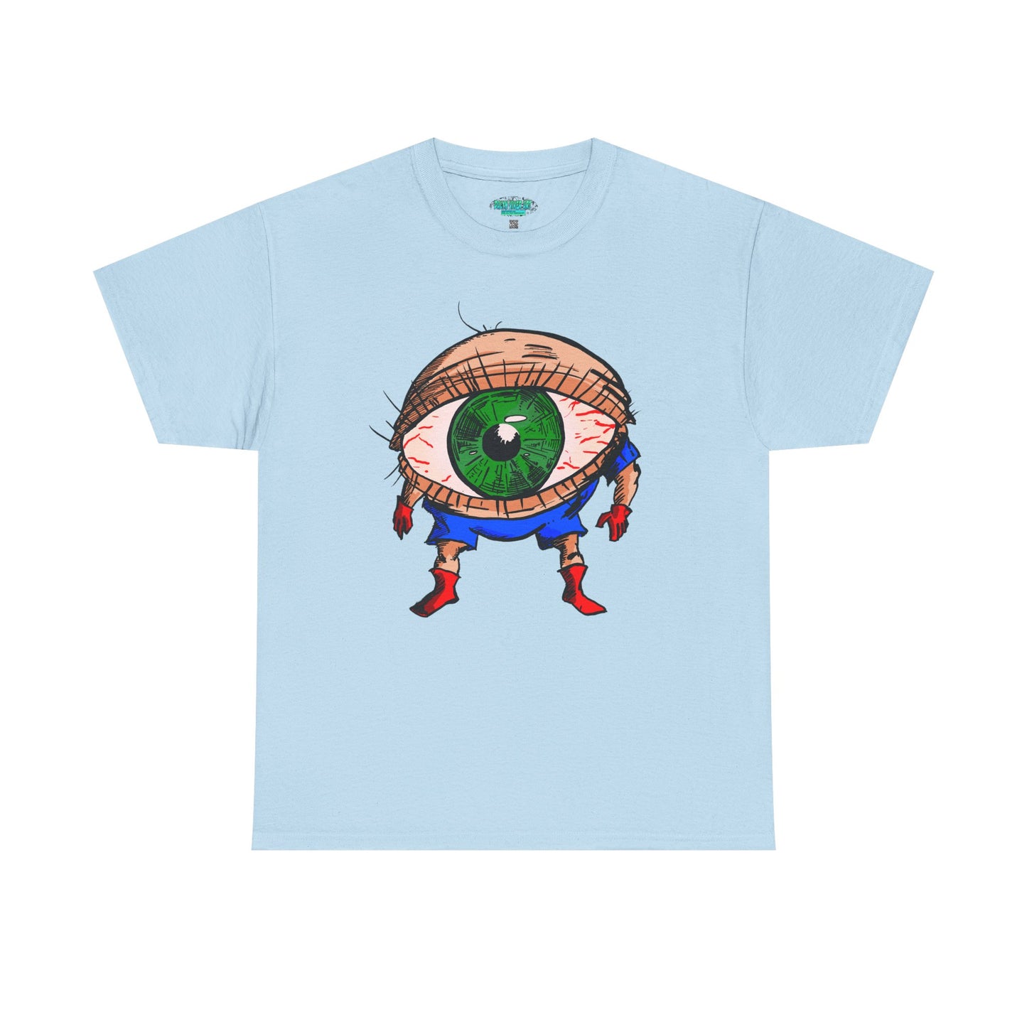 Terrif-EYE-ing - Whimsical Unisex Heavy Cotton Tee with Eye Design
