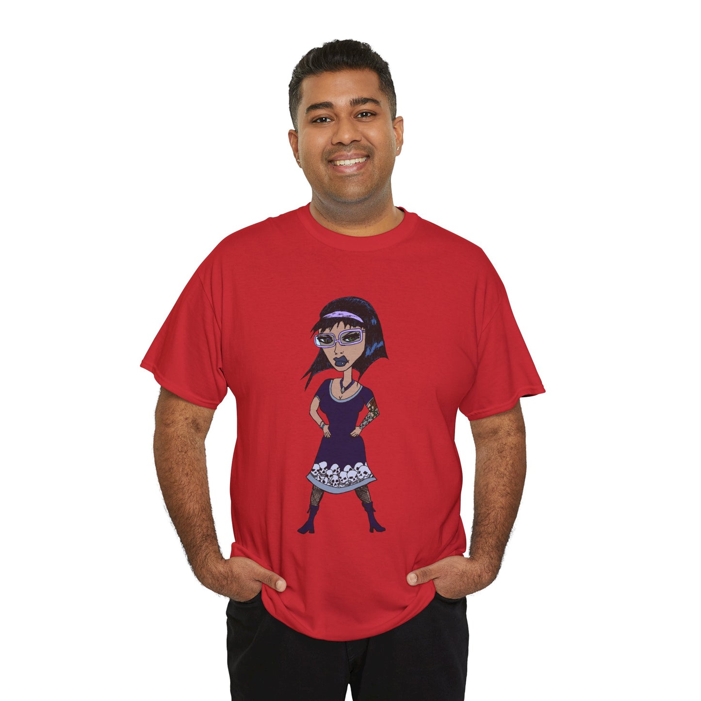 Gothic Doll T-Shirt — Retro Vampire Girl Graphic Tee