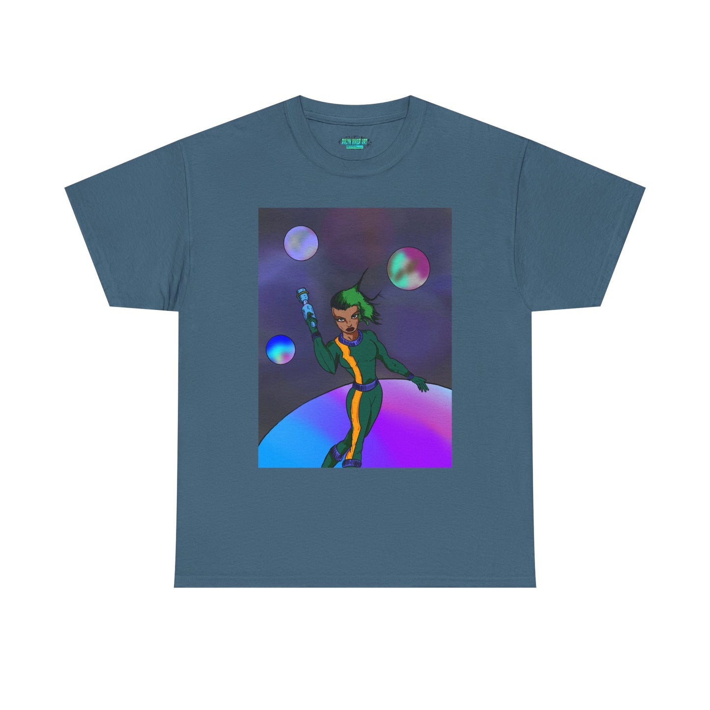Cosmic Hero Vibe Tee - Unisex Heavy Cotton Tee, Space Art Shirt, Retro Sci-Fi T-Shirt, Gift for Space Lovers, Unique Graphic Tee