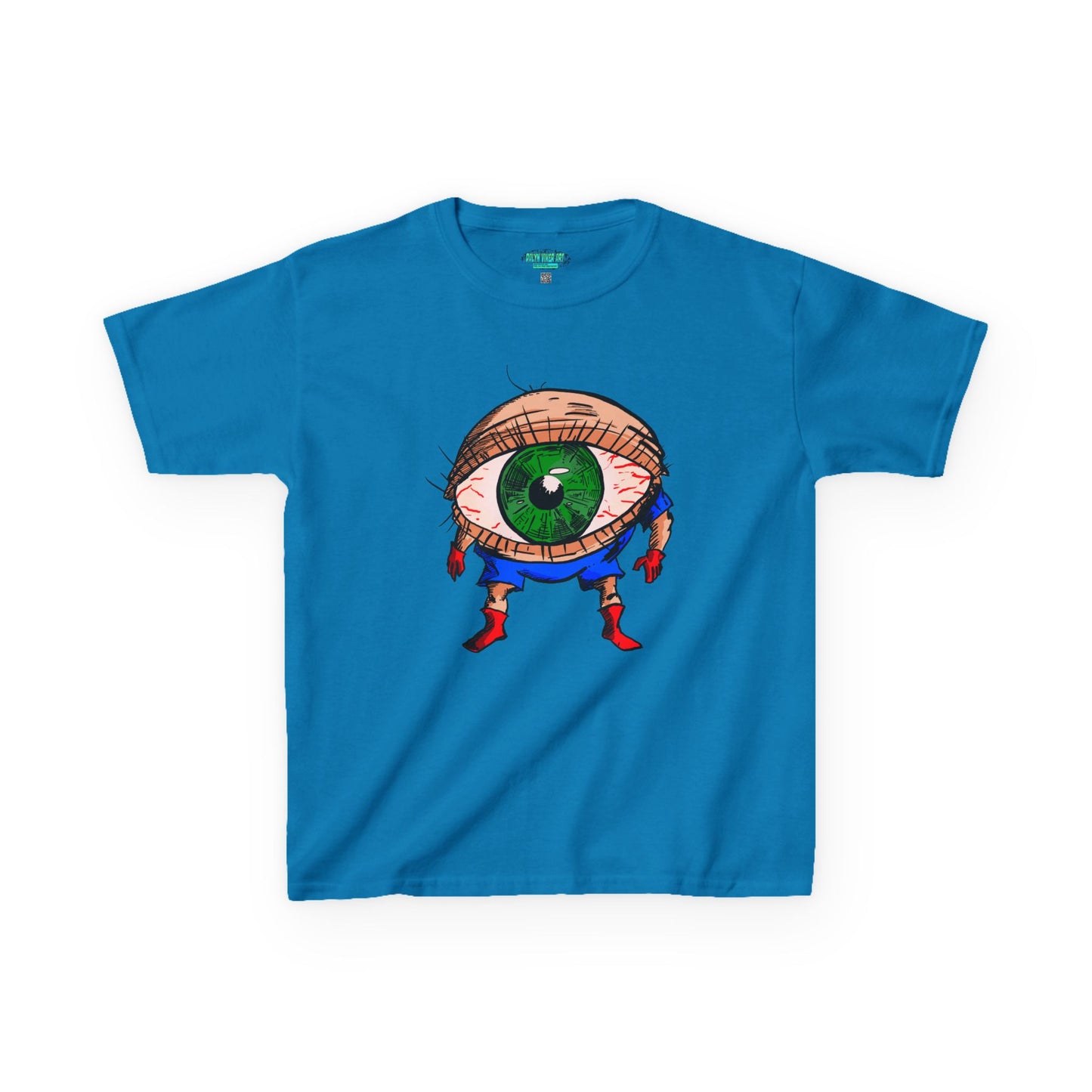 Terrif-EYE-ing Whimsical Kids Heavy Cotton Tee with Eye Design