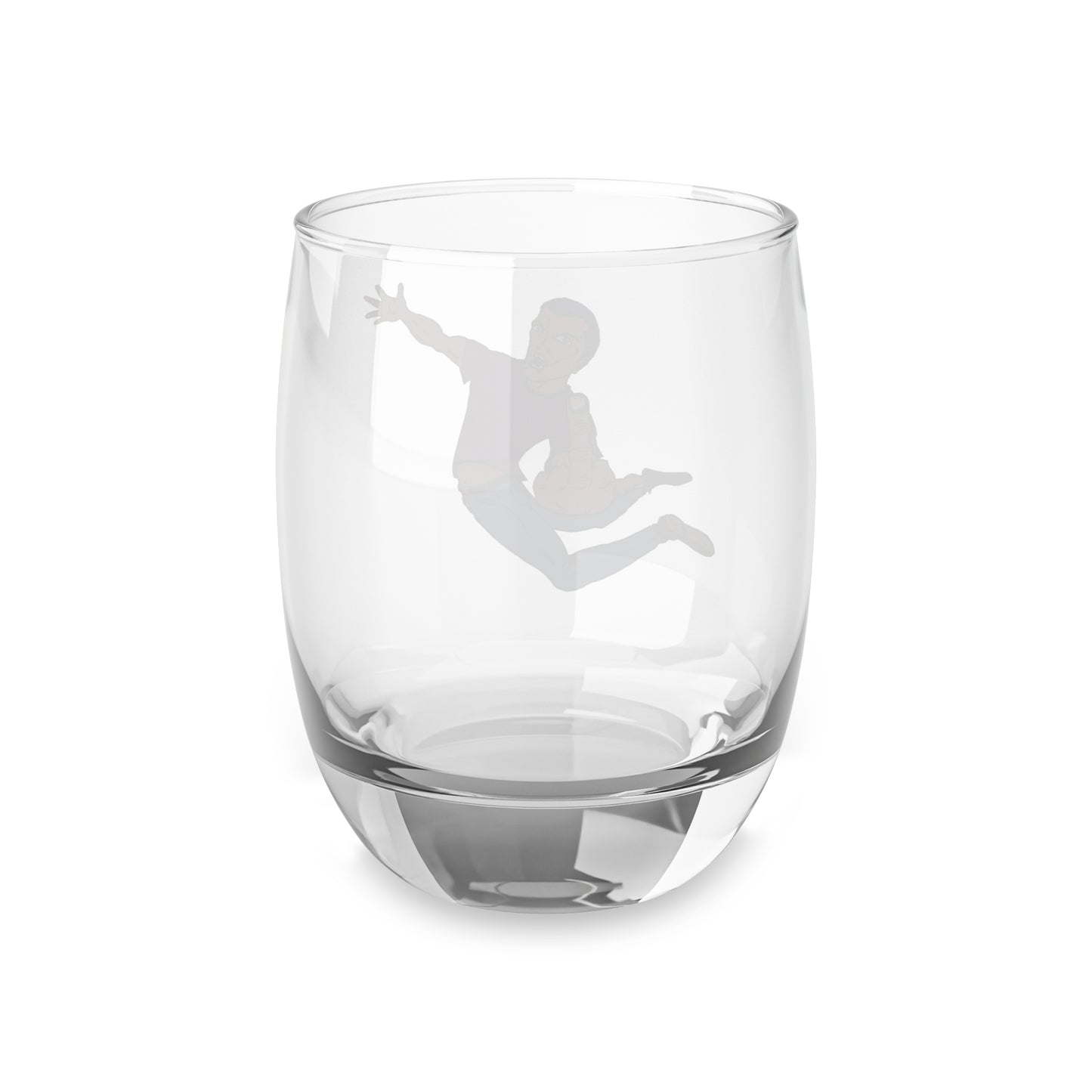 Giving a Flying F... Unique Whiskey Glass with Playful Cartoon Design, Perfect for Gifting, Home Bar Decor, Birthday, Celebration, Drinkware